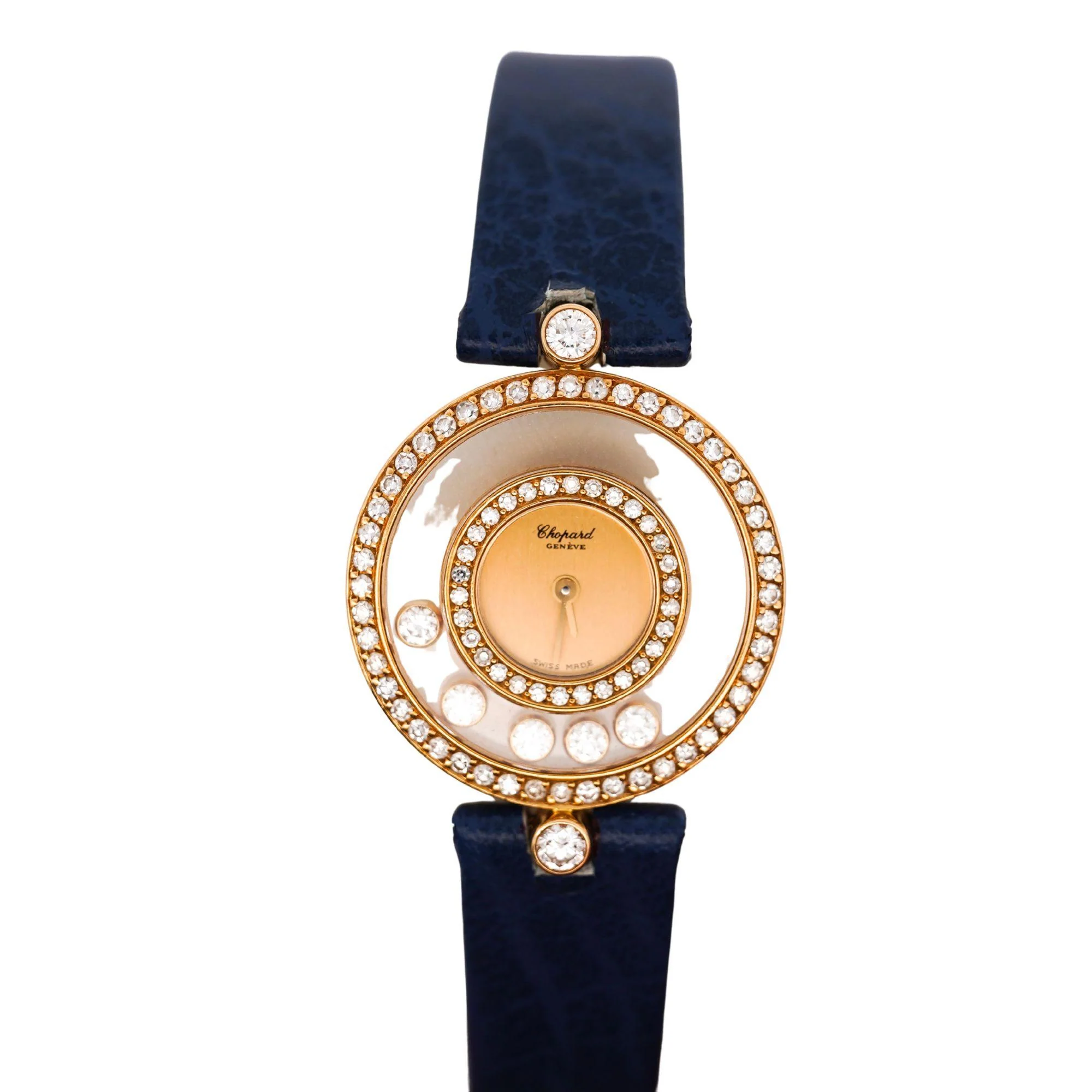 Chopard Happy Diamonds Sport Ref 4097 18K Yellow Gold Diamond Bezel Ladies Watch - Image 4
