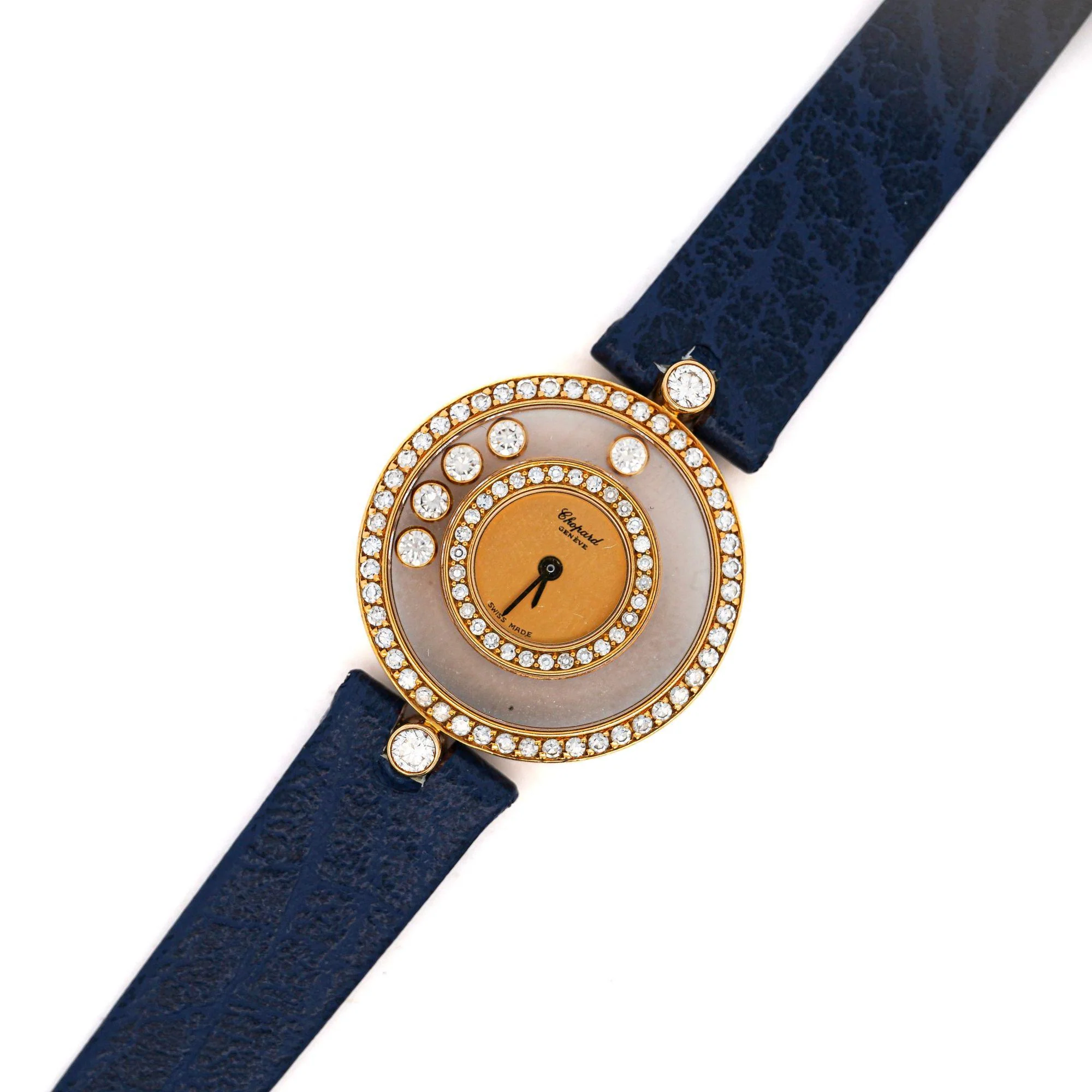 Chopard Happy Diamonds Sport Ref 4097 18K Yellow Gold Diamond Bezel Ladies Watch - Image 6