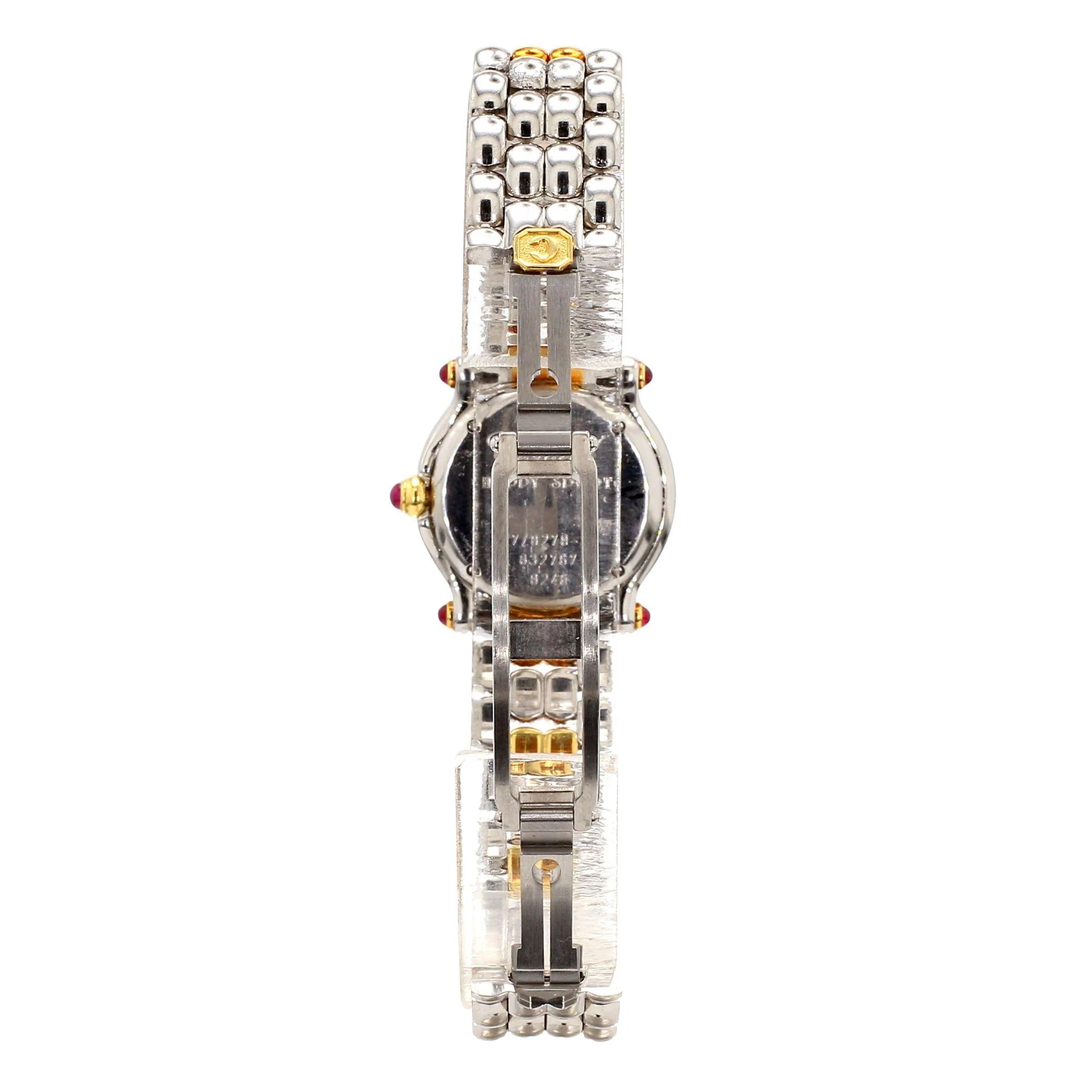 Chopard Happy Sport 8246 Two-Tone Floating Diamond and Ruby 1990 Vintage Watch - Image 6