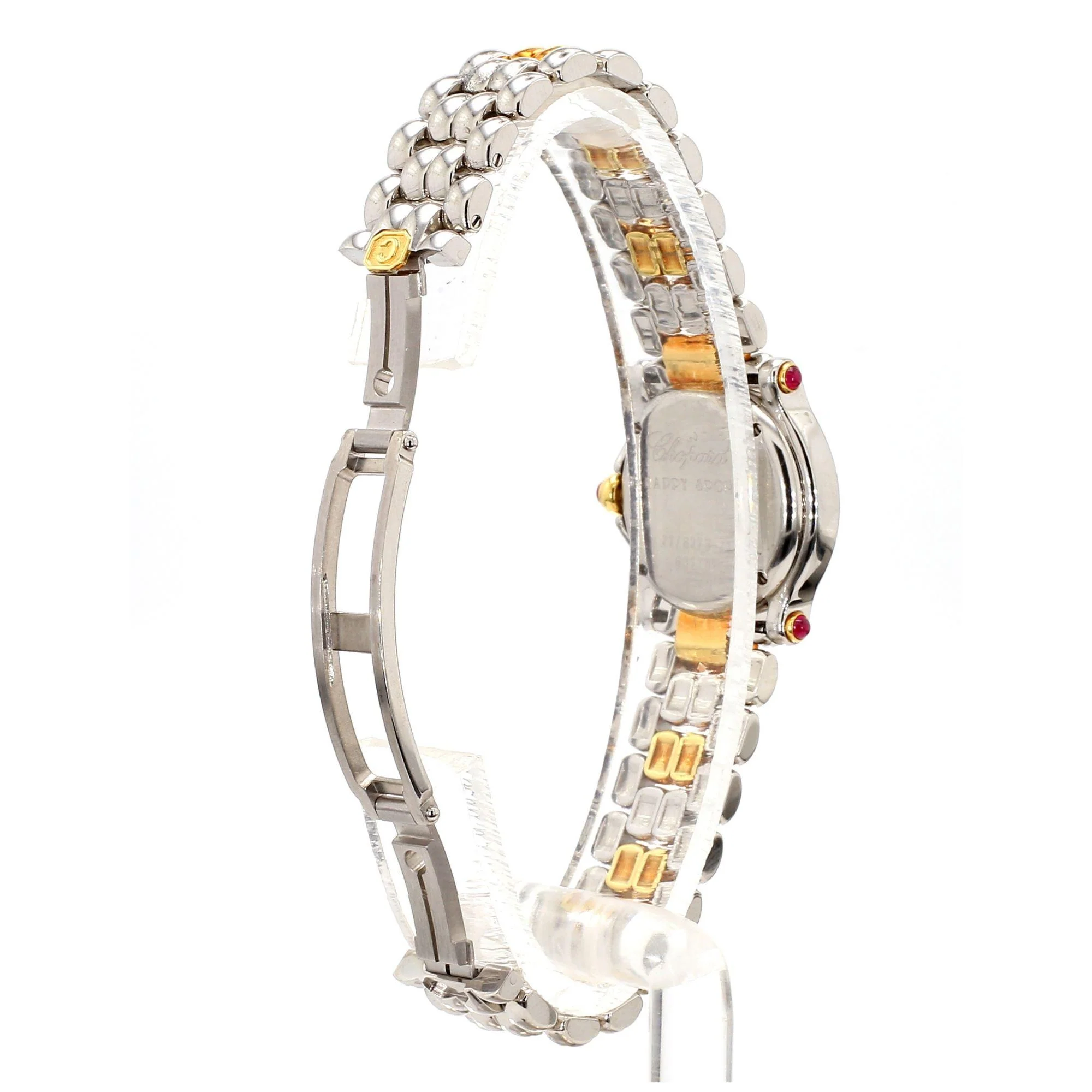 Chopard Happy Sport 8246 Two-Tone Floating Diamond and Ruby 1990 Vintage Watch - Image 8