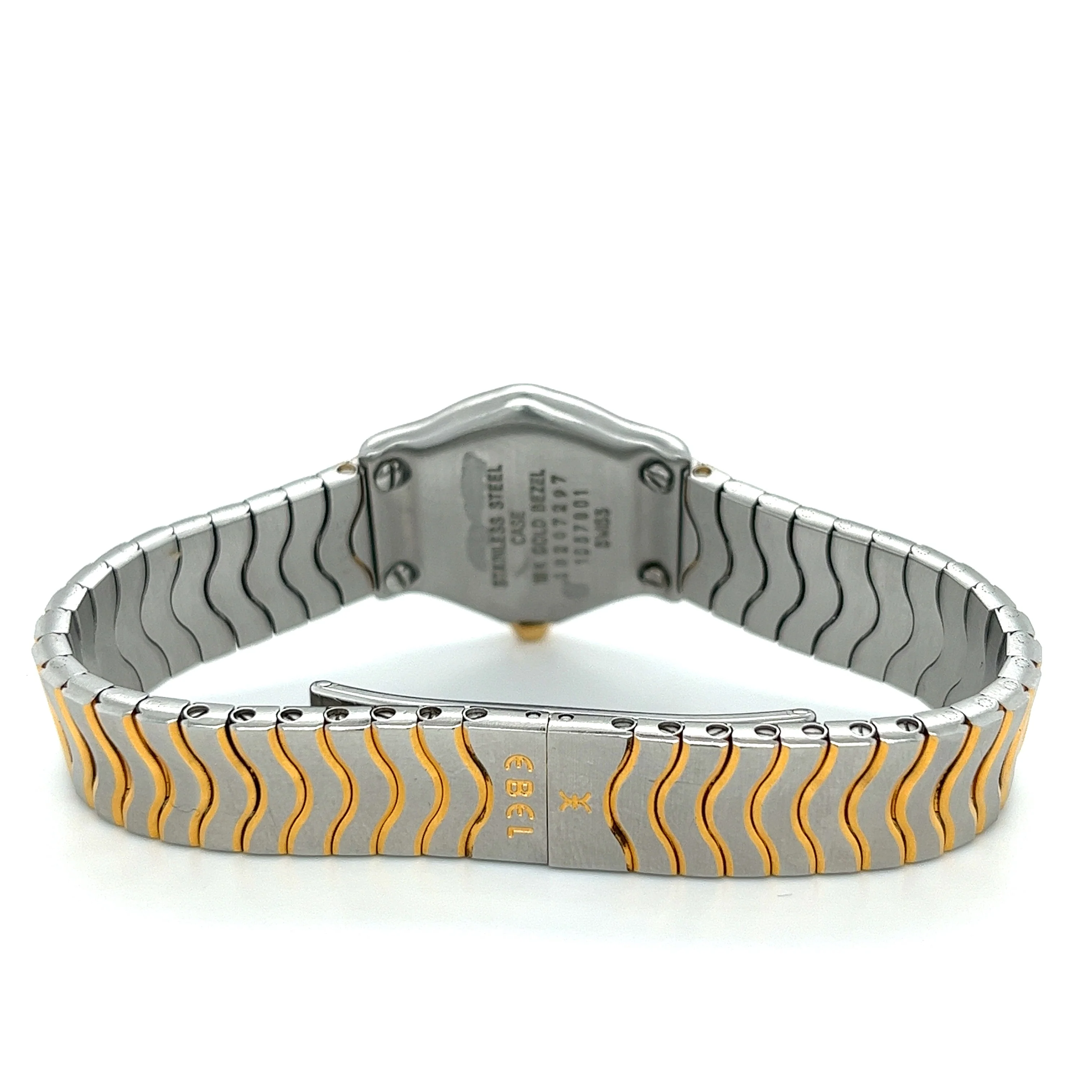 Ebel 1057901 Sport Classique Stainless Steel & 18K Gold Bezel Ladies Watch with Mother of Pearl Dial - Image 3