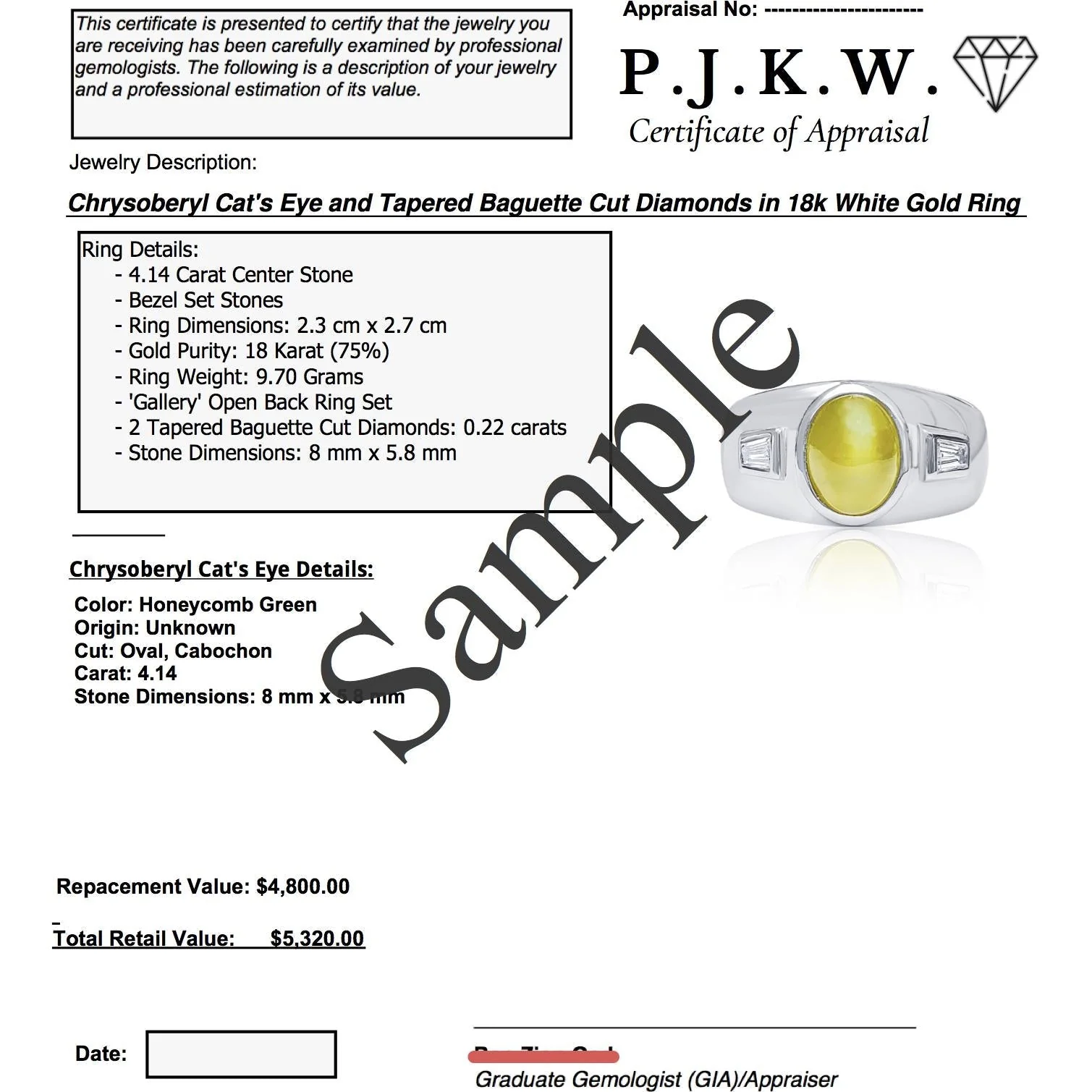 Fancy Shape Natural Colombian Emerald in 18k Rose Gold - Image 4