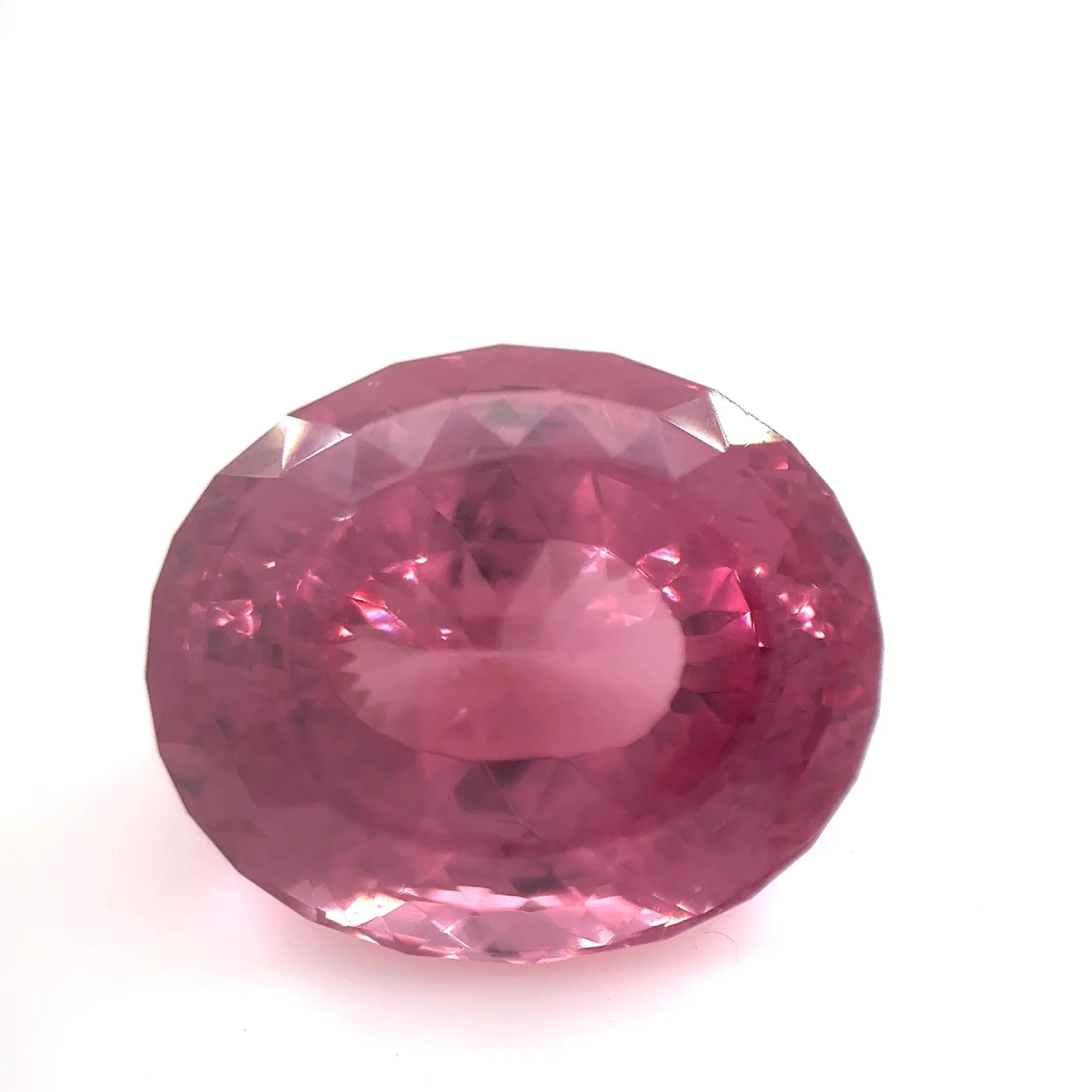 GIA Certified 7.60 Carat No Heat Pink Spinel and Diamond Ring in Platinum - Image 8