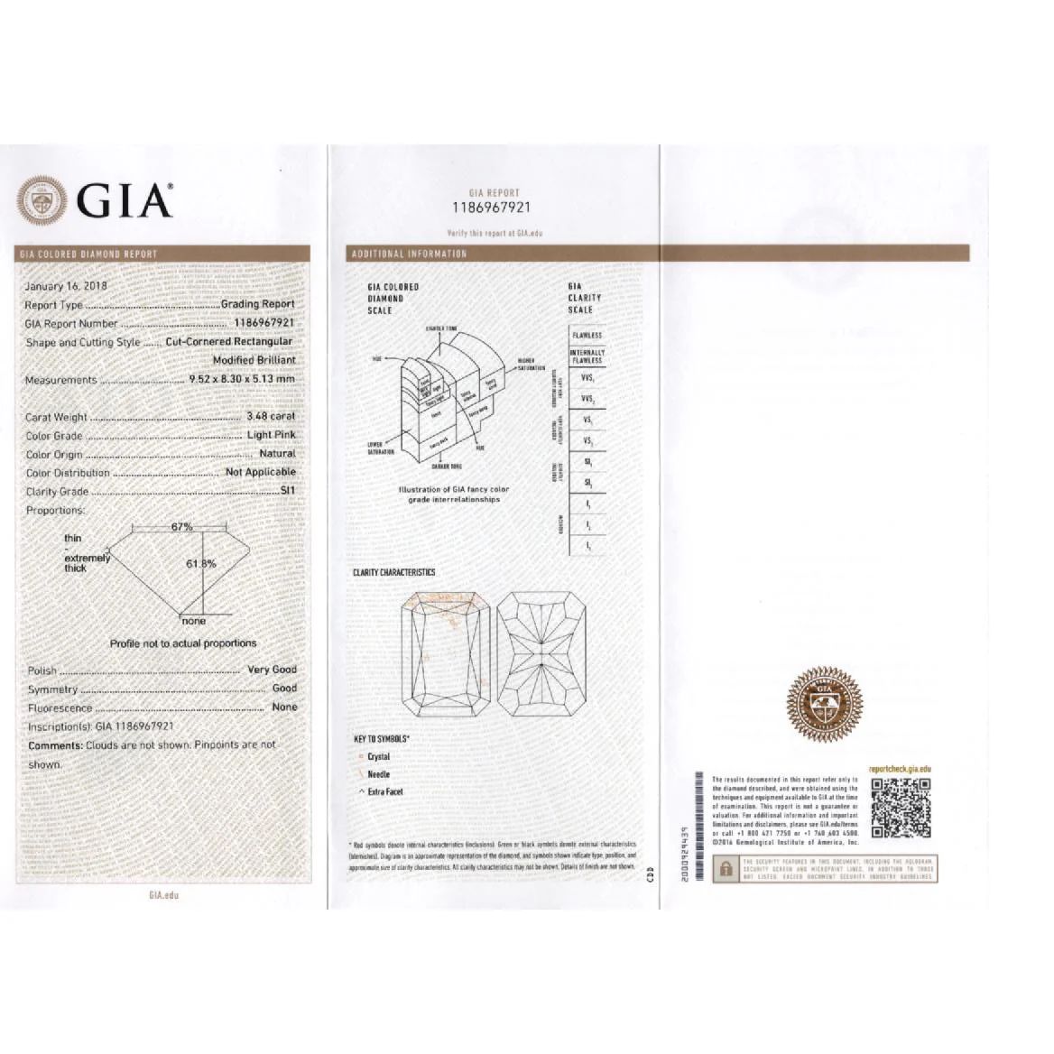 GIA Certified 3.48 Carat Radiant Cut Light Pink Diamond Ring in 18K White Gold - Image 9