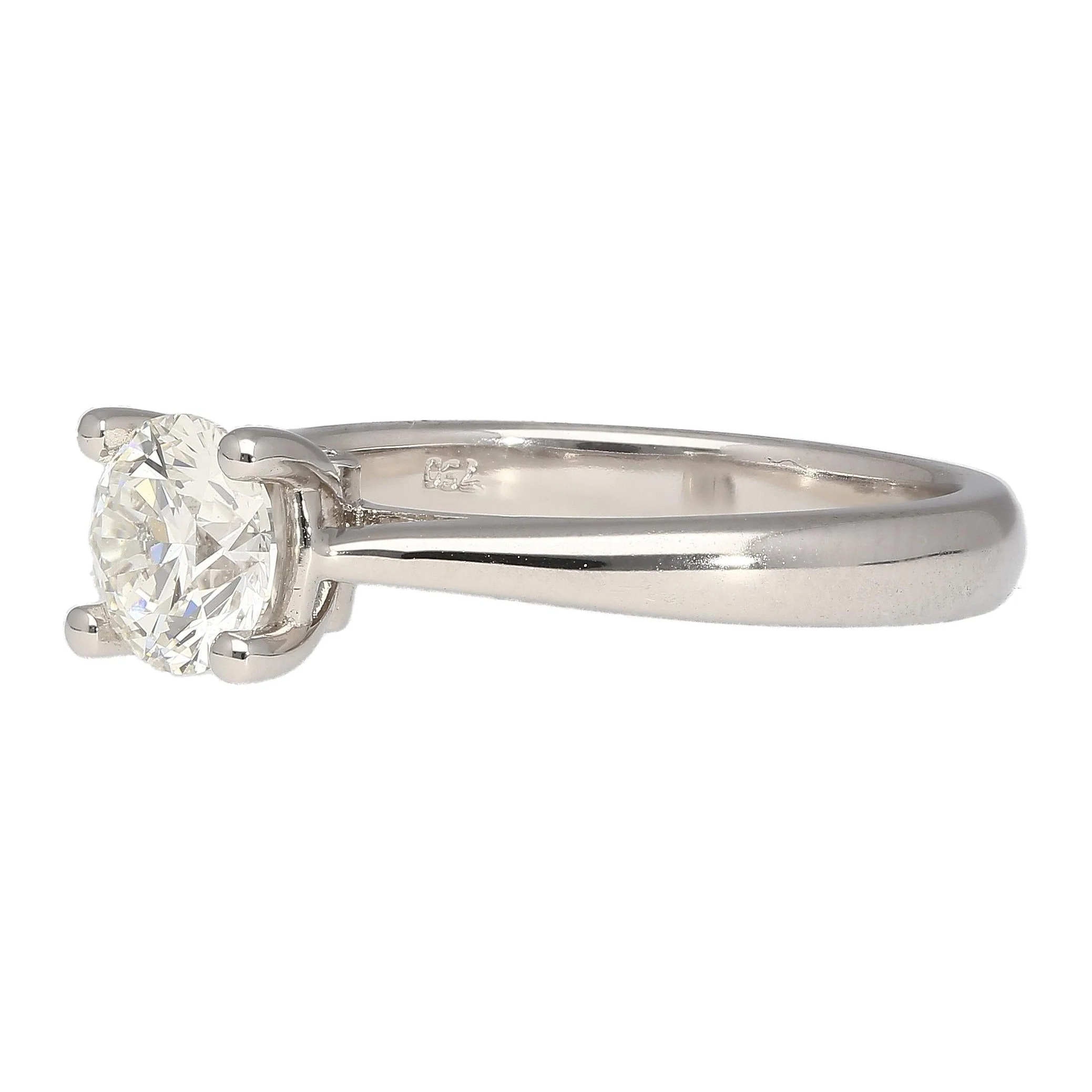 GIA Certified 0.81 Carat G/VS2 Round Cut Diamond Engagement Ring - Image 3