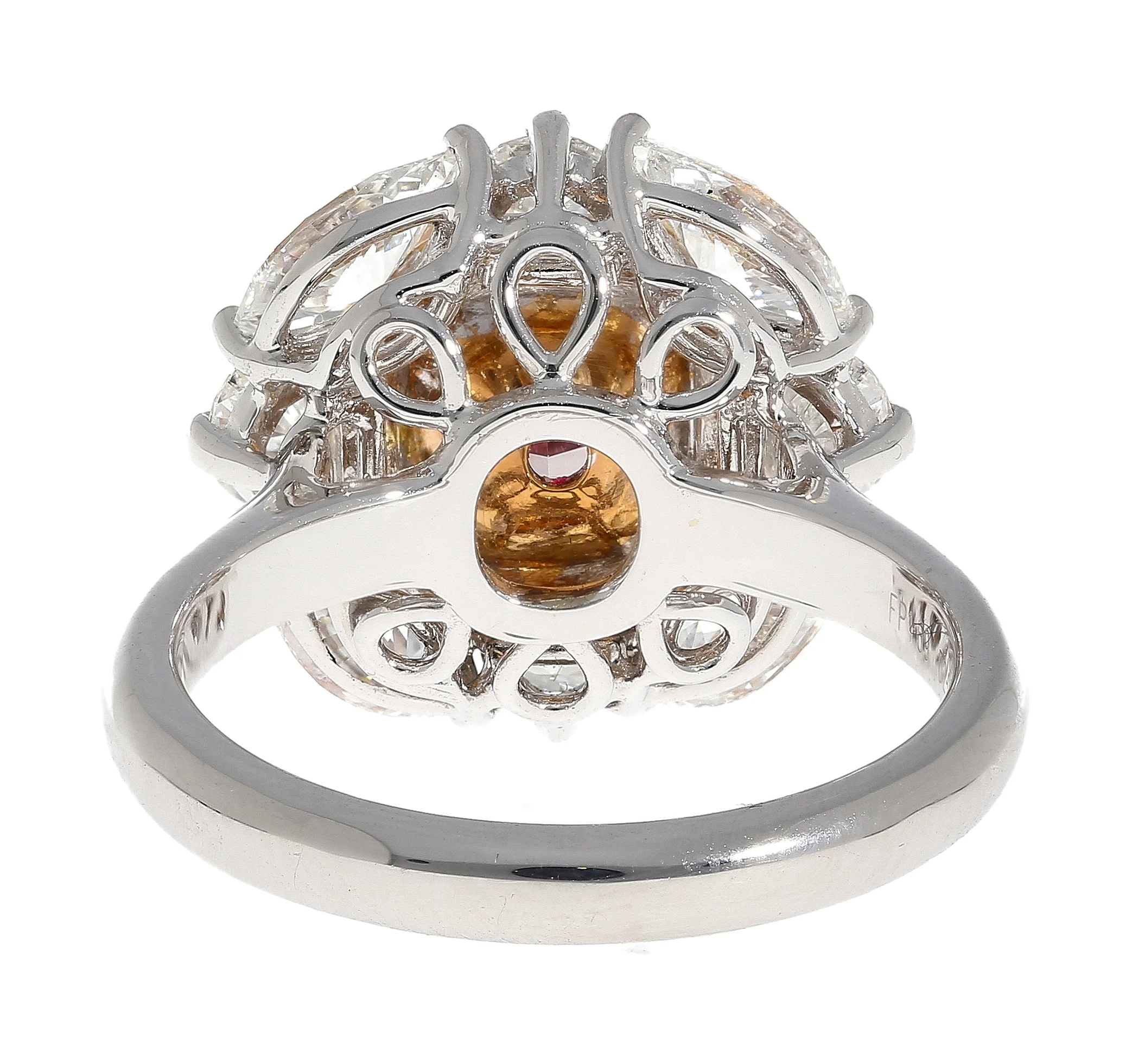 GIA Certified 1.69 Carat Radiant Cut Fancy Brownish Pink Diamond Engagement Ring - Image 5