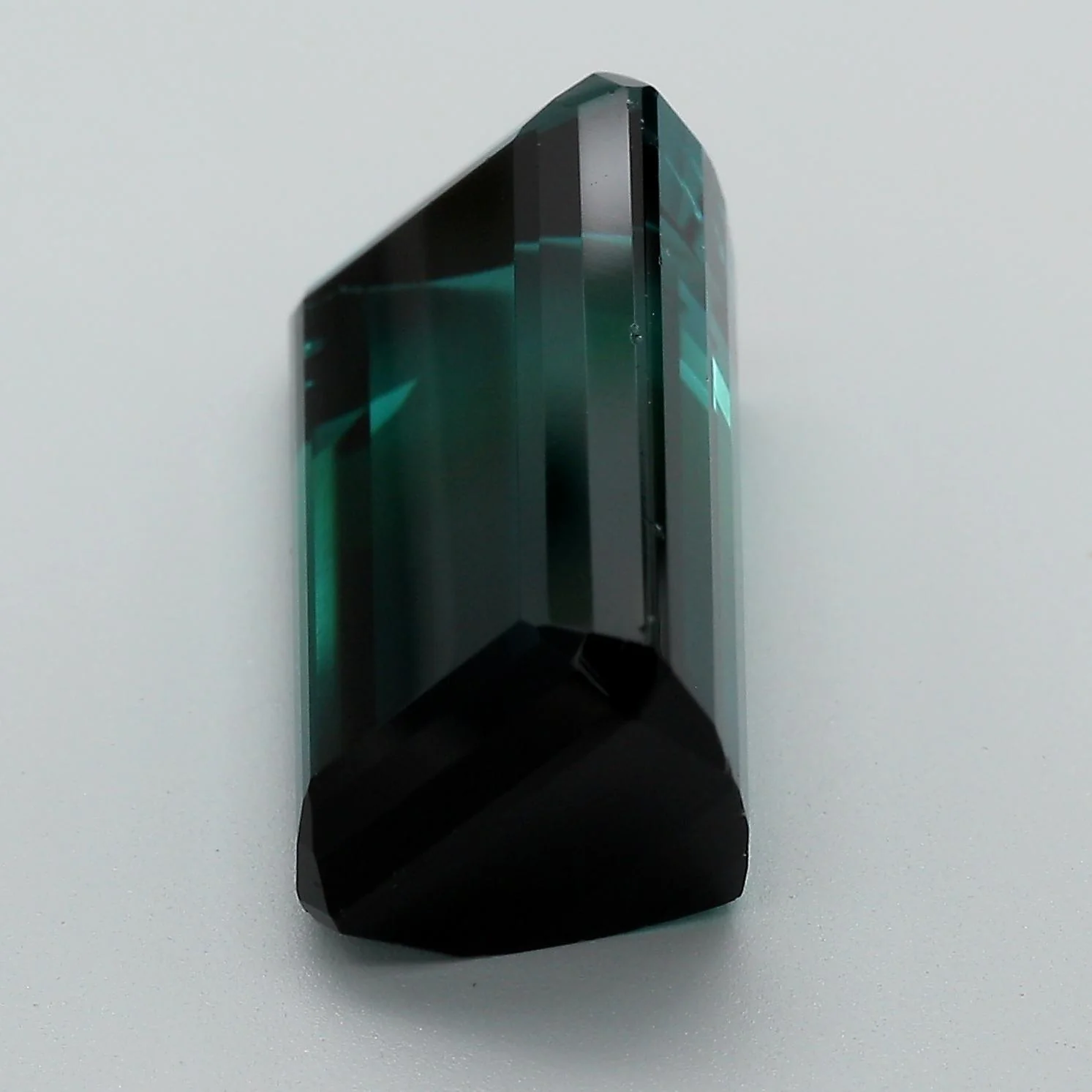 GIA Certified 12.95 Carat Emerald Cut Blue Indicolite Tourmaline Loose Gemstone - Image 9