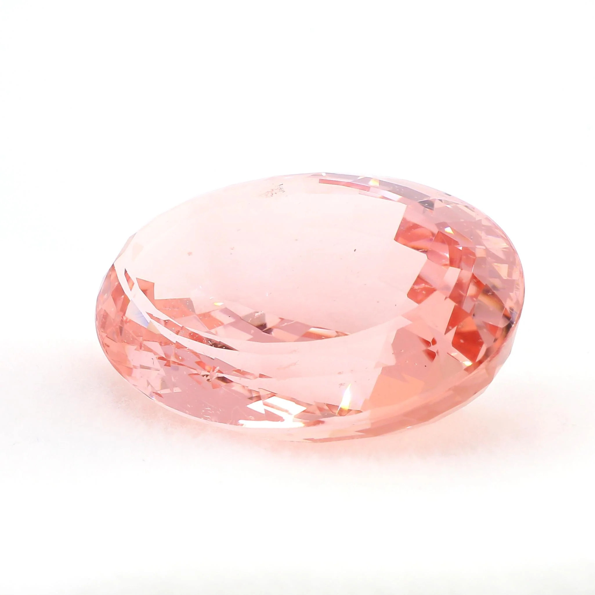 GIA Certified 176 Carat Oval Morganite East West Bezel Pendant Necklace - Image 10
