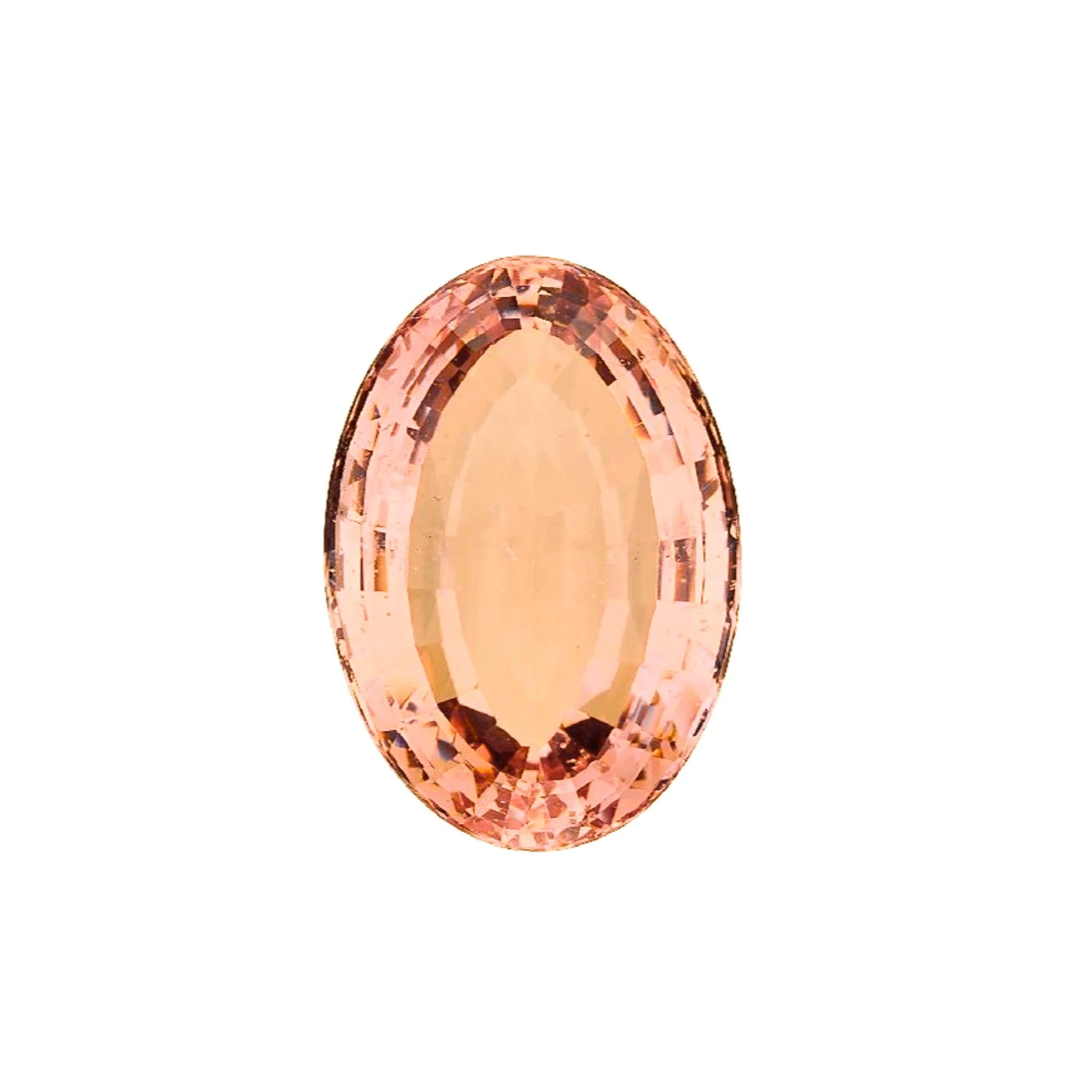 GIA Certified 176 Carat Oval Morganite East West Bezel Pendant Necklace - Image 11