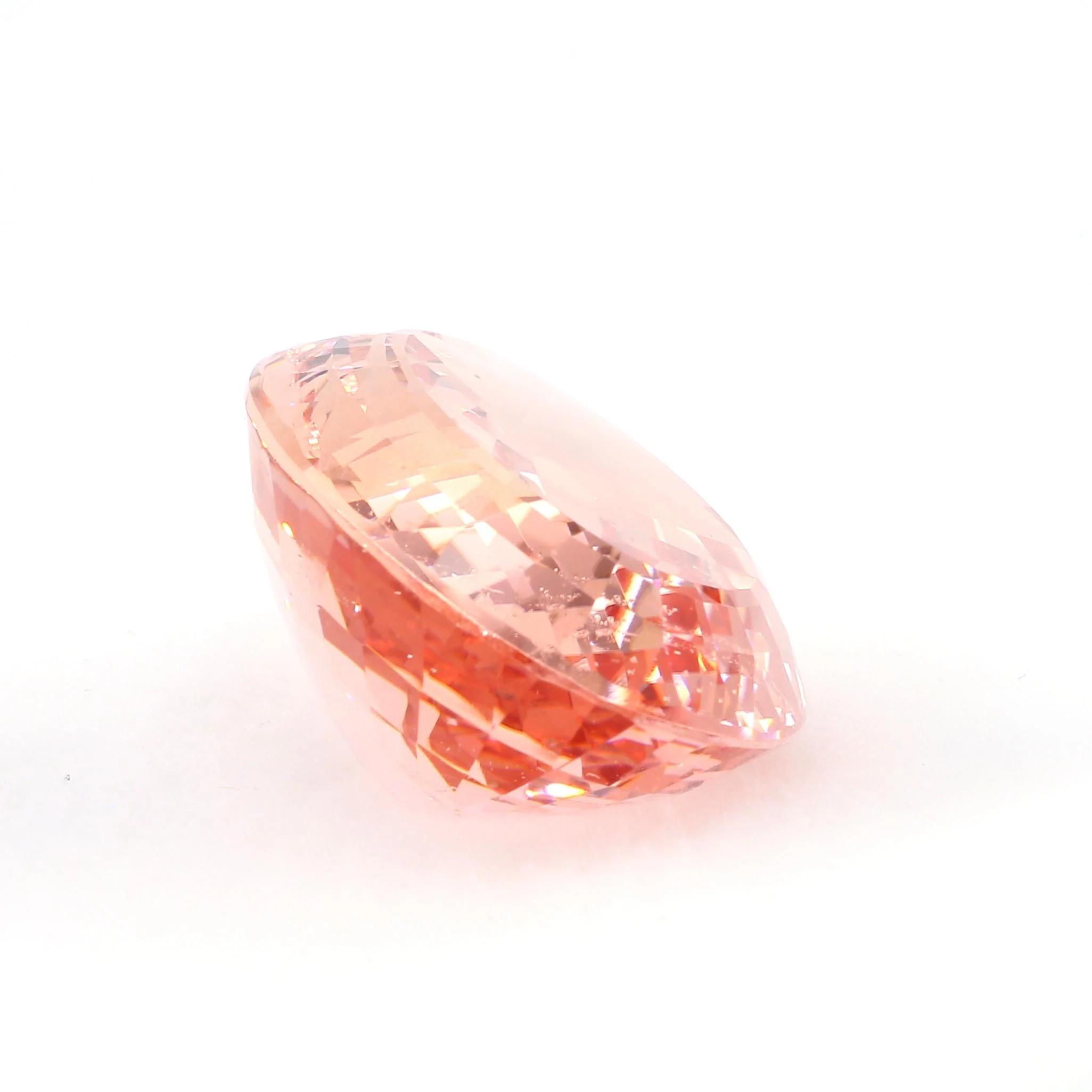 GIA Certified 176 Carat Oval Morganite East West Bezel Pendant Necklace - Image 5