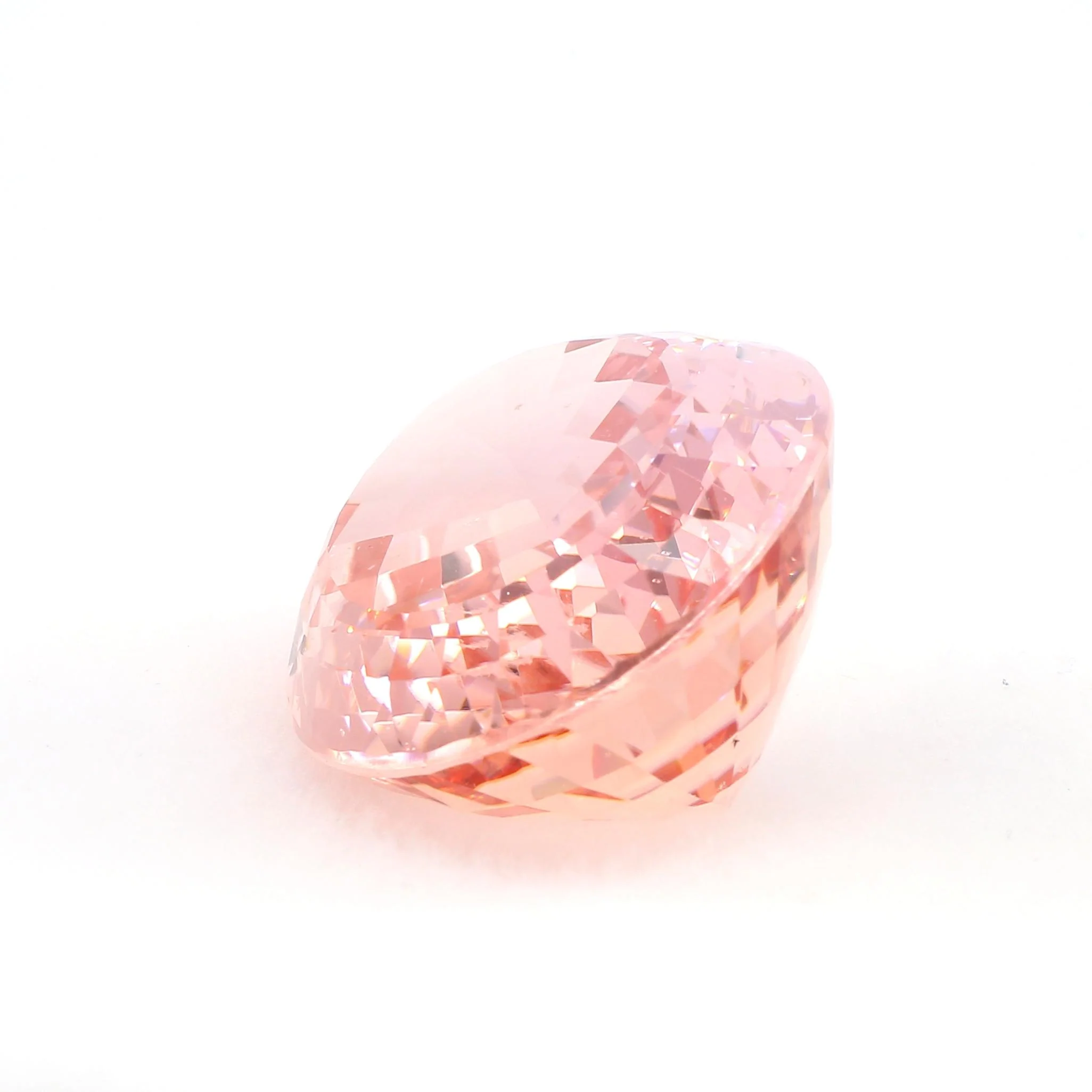 GIA Certified 176 Carat Oval Morganite East West Bezel Pendant Necklace - Image 9
