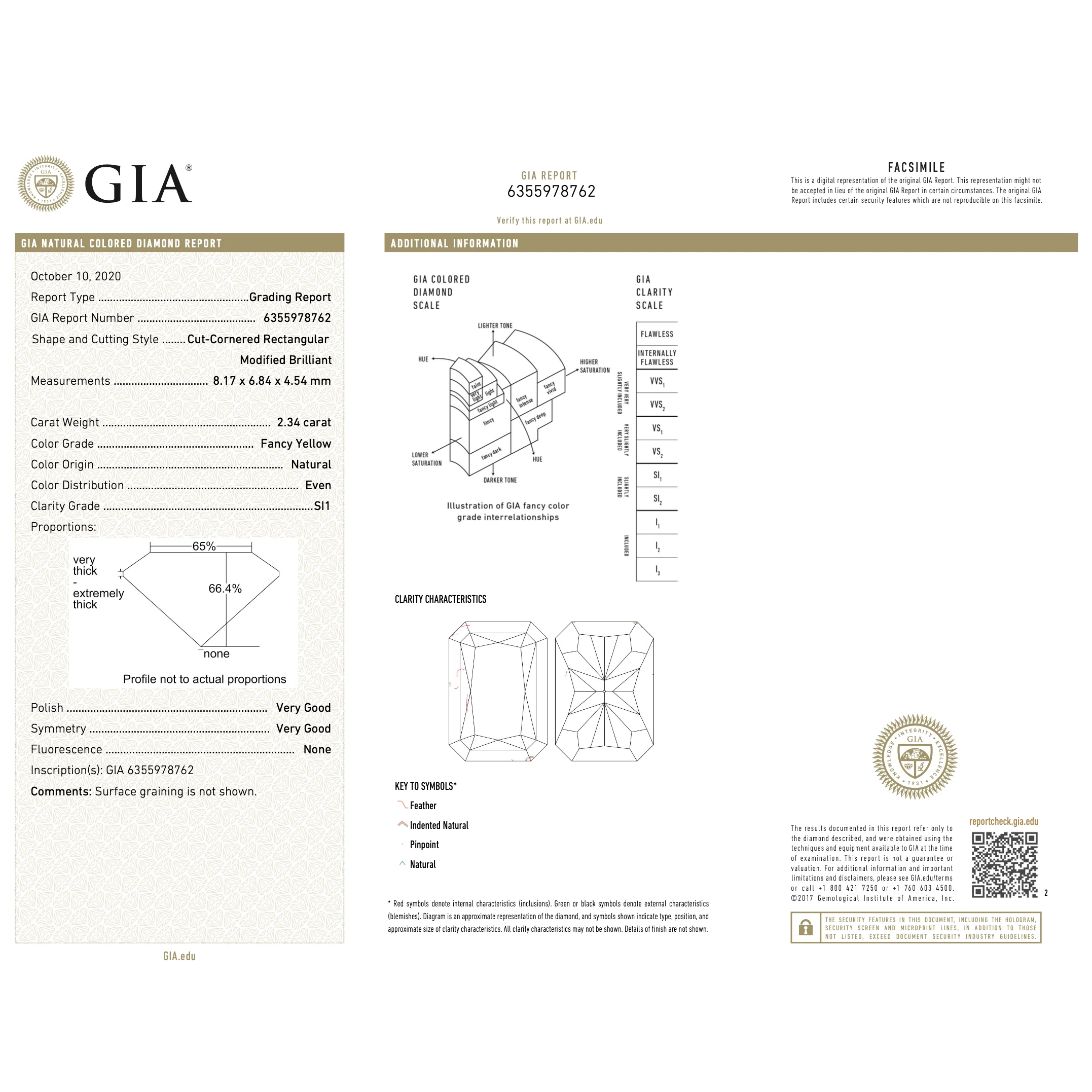 GIA Certified 2.35 Fancy Yellow Diamond Ring With 1.0 CTW Diamond Cluster in 18K White Gold - Image 13