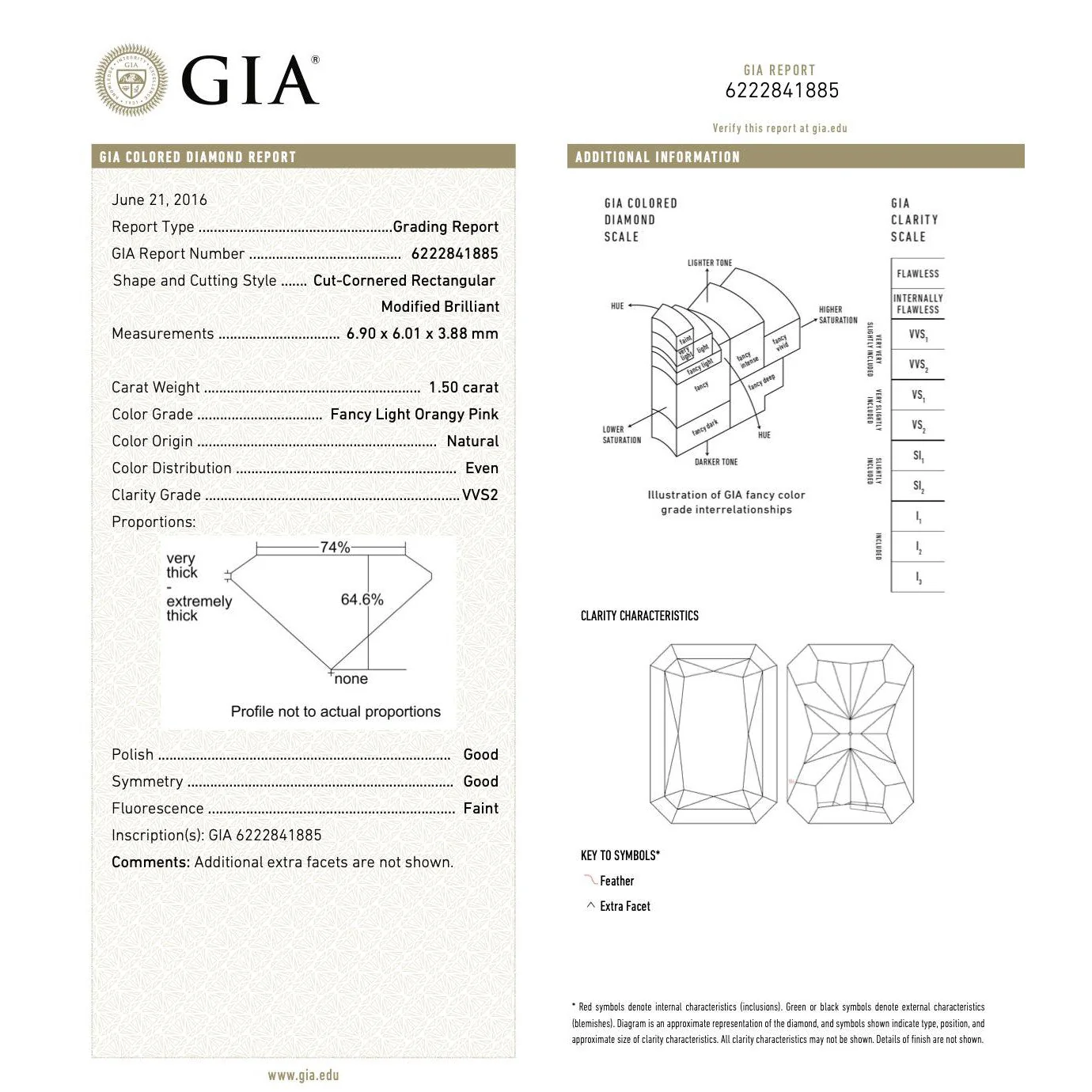 GIA Certified 2.69ct Fancy Orangy Pink Diamond Halo Ring - Image 10