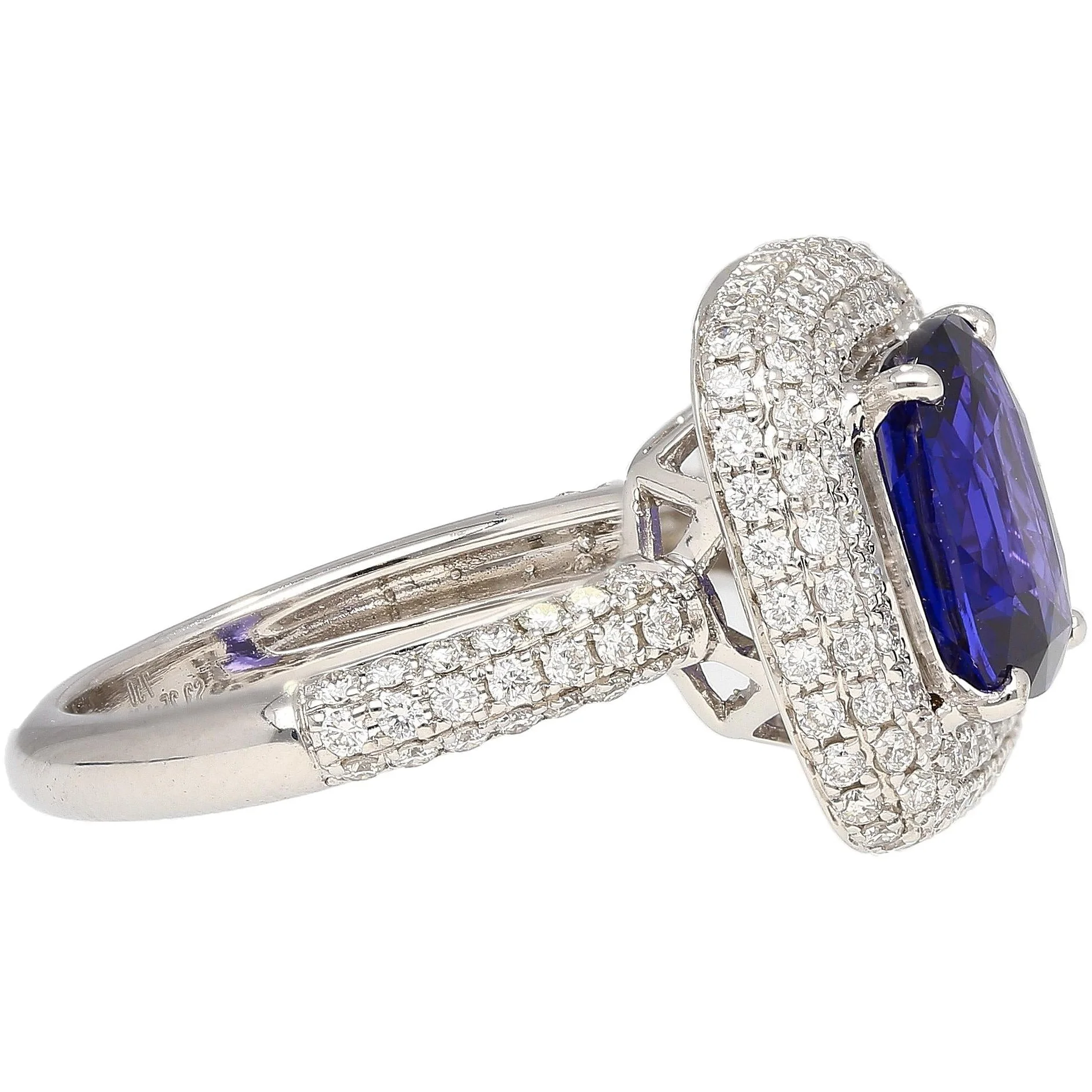 GIA Certified 3.25 Carat No Heat Color Change Blue Sapphire Ring - Image 6