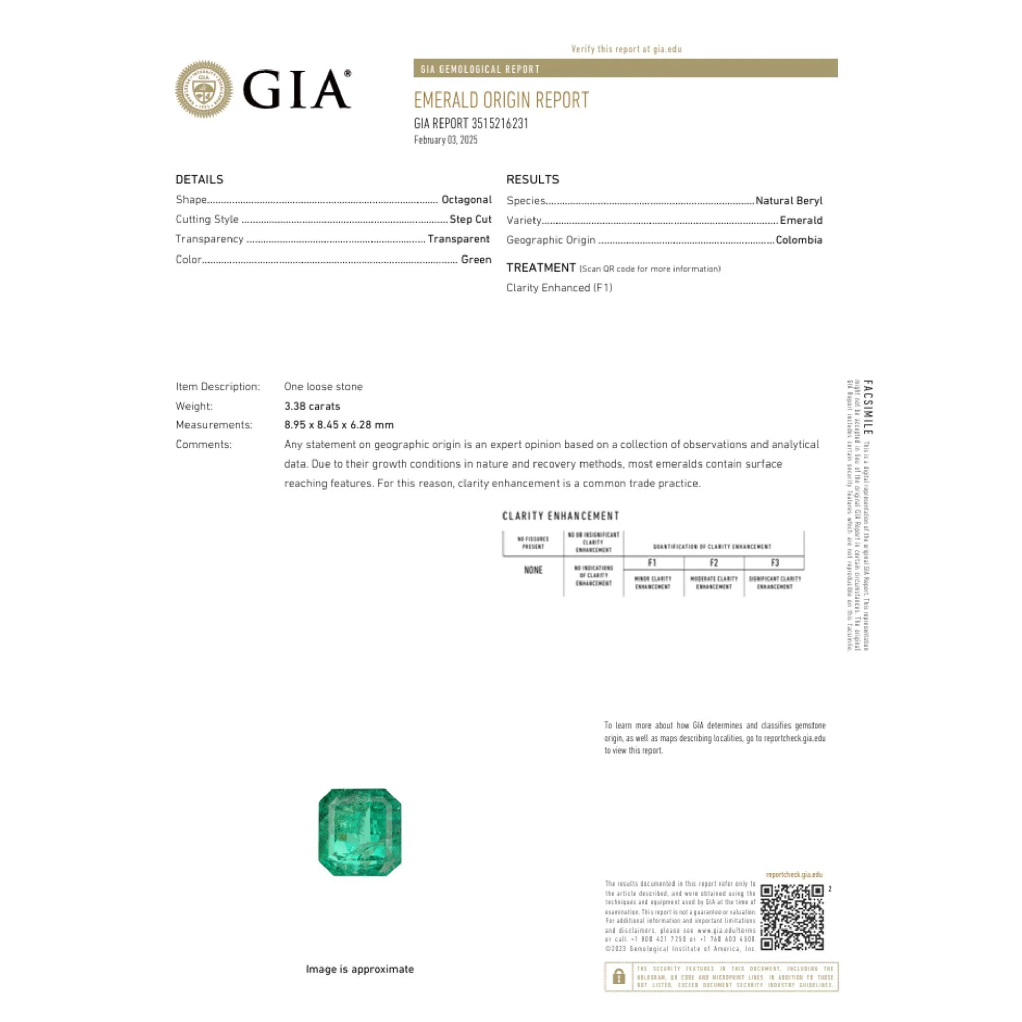 GIA Certified 3.38 Carat Colombian Emerald & Diamond Filigree Three Stone Ring - Image 10