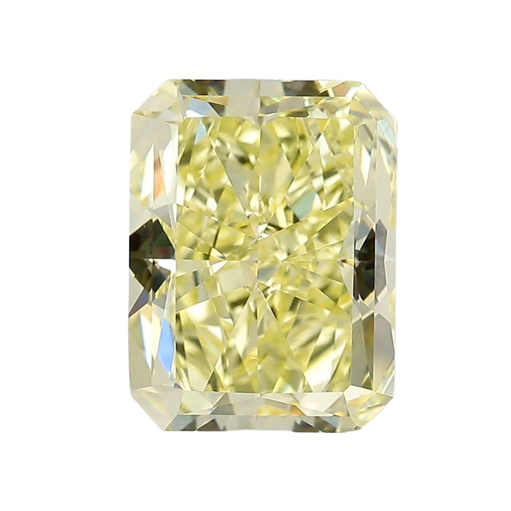 GIA Certified 4.12 Carat Fancy Yellow Radiant Cut Diamond Solitaire Unisex Ring - Image 8