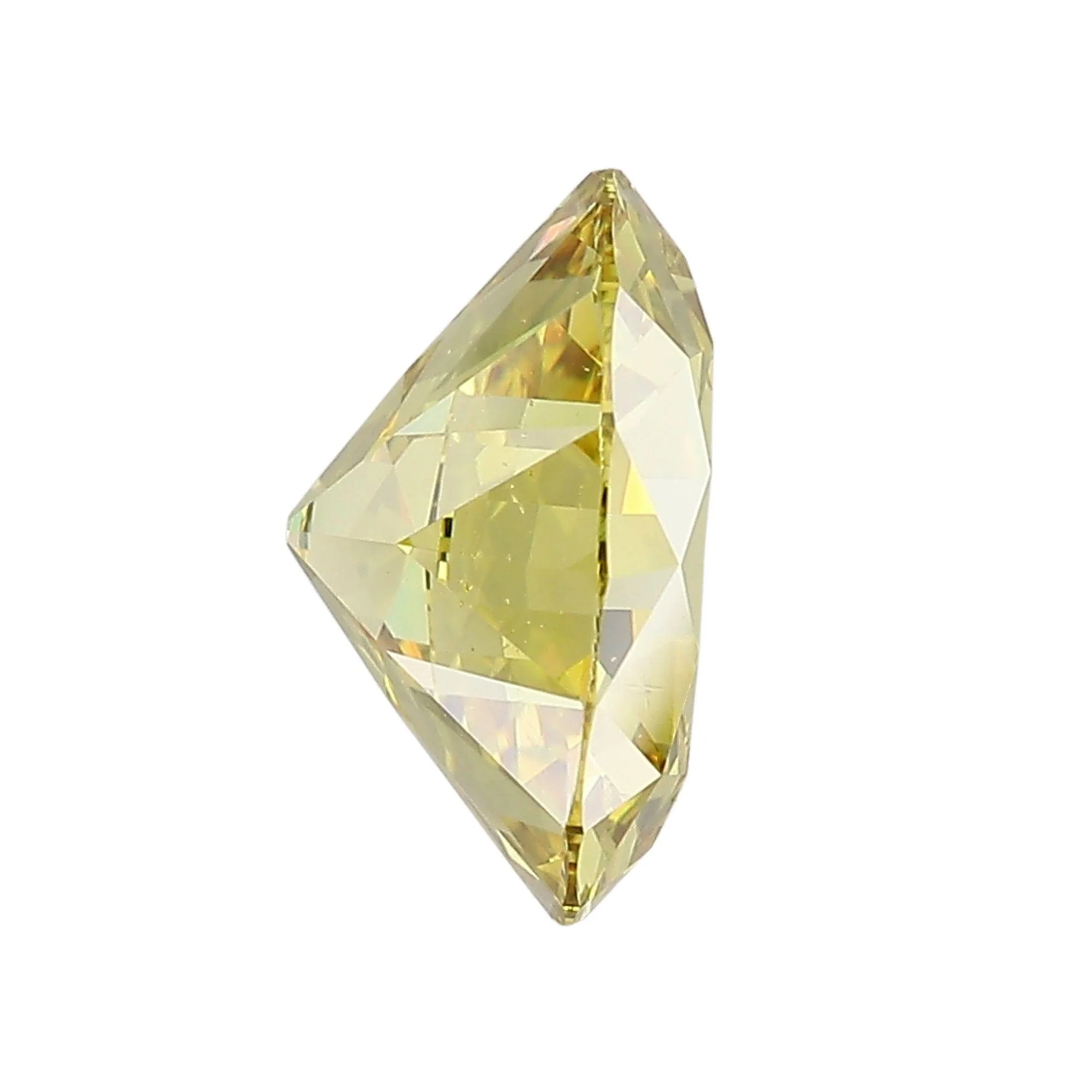 GIA Certified 4.65 Carat Fancy Deep Yellow SI1 Old Euro Cut Loose Diamond - Image 2