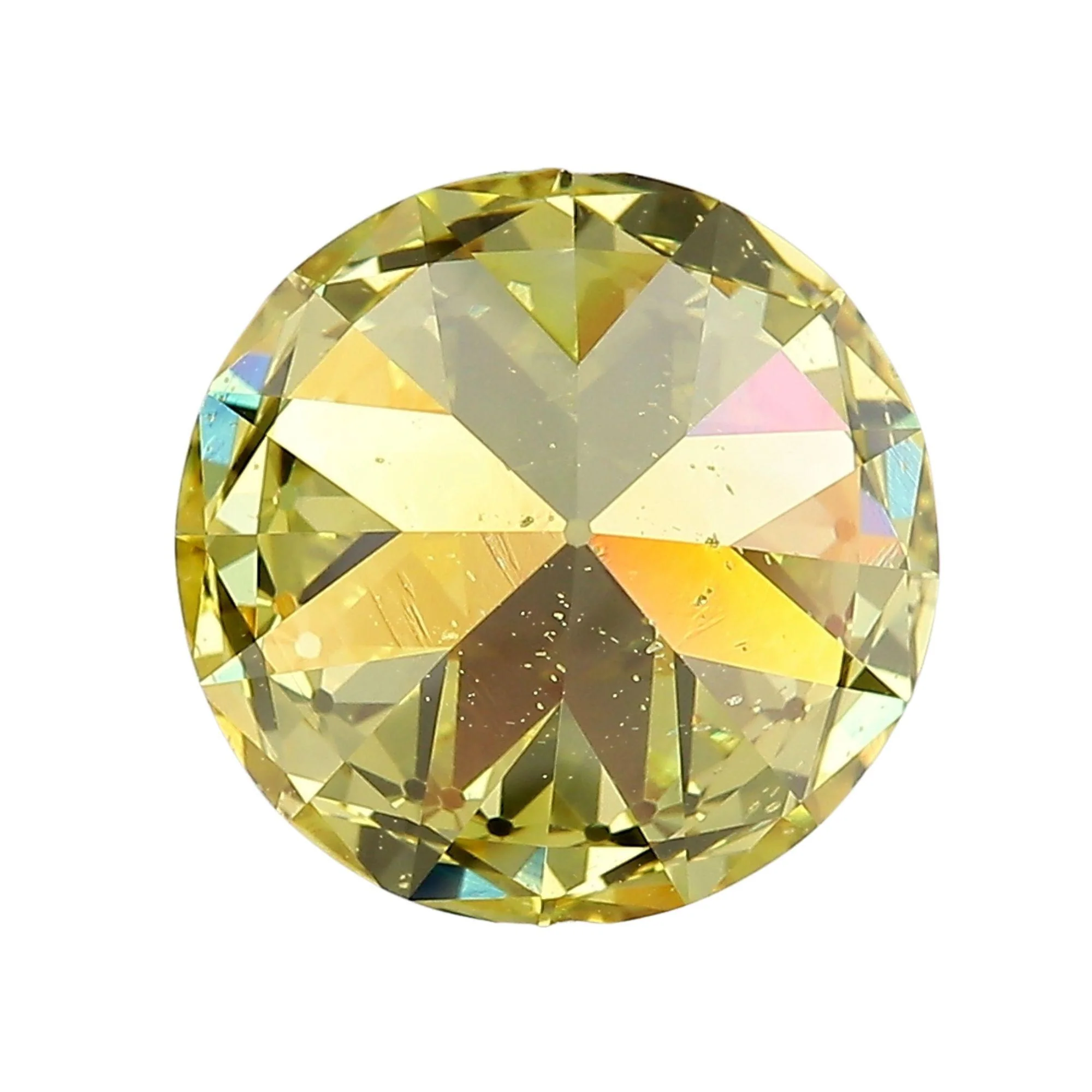 GIA Certified 4.65 Carat Fancy Deep Yellow SI1 Old Euro Cut Loose Diamond - Image 4