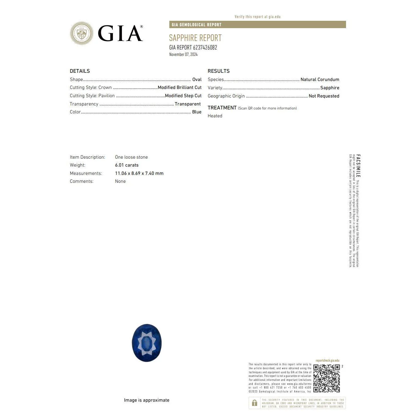 GIA Certified 6.01 Carat Sapphire & Diamond in Halo Engagement Ring - Image 10