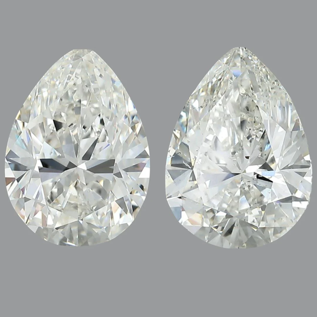 GIA Certified 6.76 Carat Pear Cut Diamond Stud Earrings - Image 6