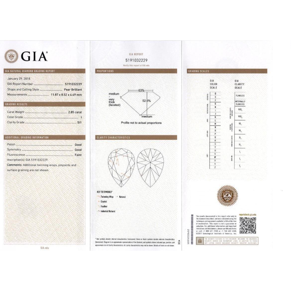 GIA Certified 7.51 Carat Total Pear Cut Diamond Drop Earrings in 18K White Gold - Image 8