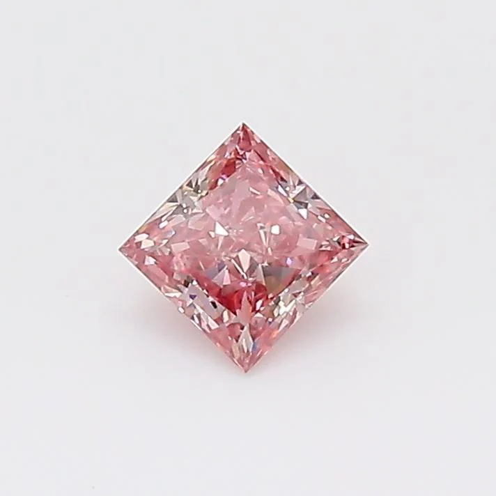 GIA Certified Argyle Fancy Intense 0.26 Carat Princess Cut Loose Diamond - Image 2