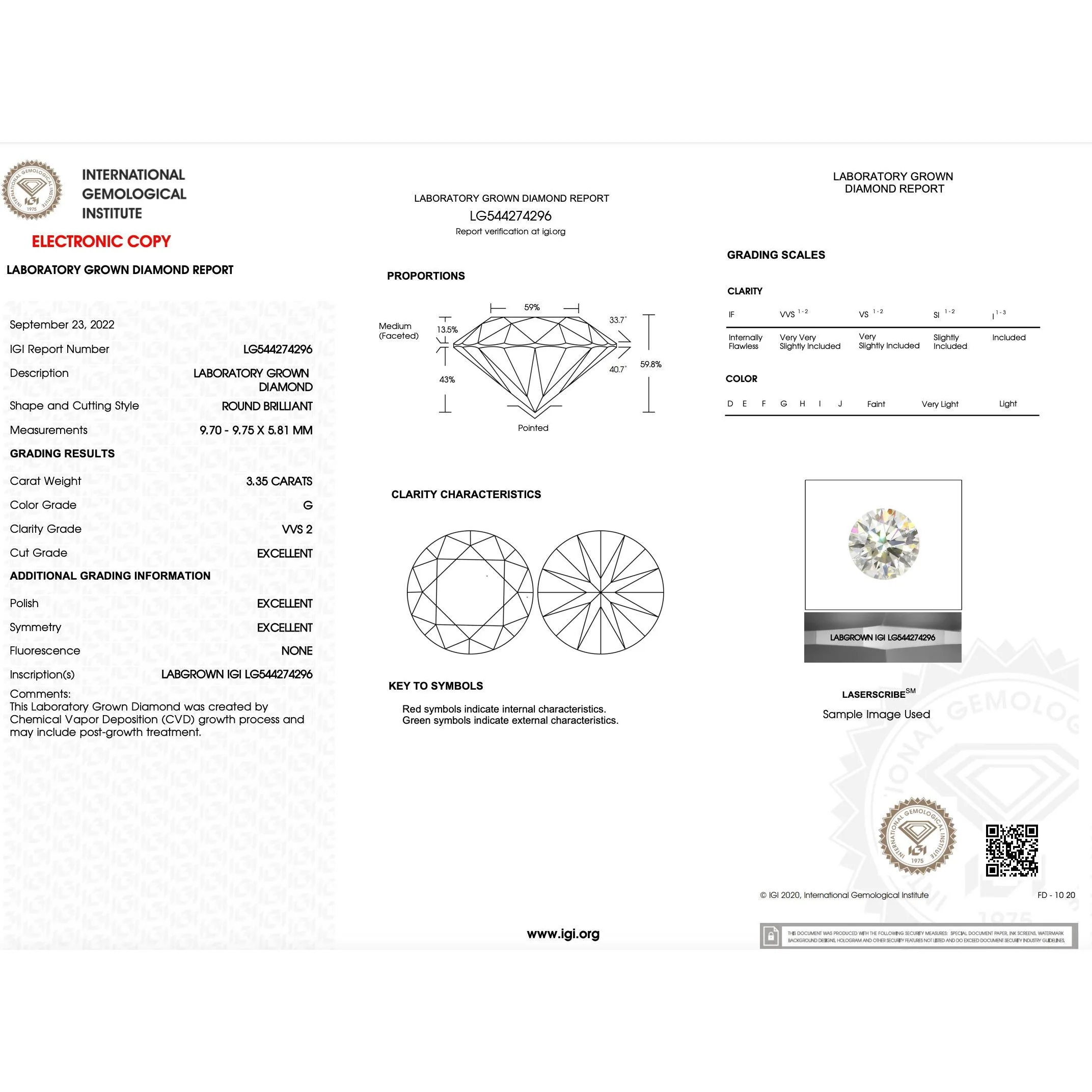 IGI Certified 3.35 Carat Round Cut Lab Grown CVD Diamond In Basket Cathedral Diamond Halo Ring - Image 7