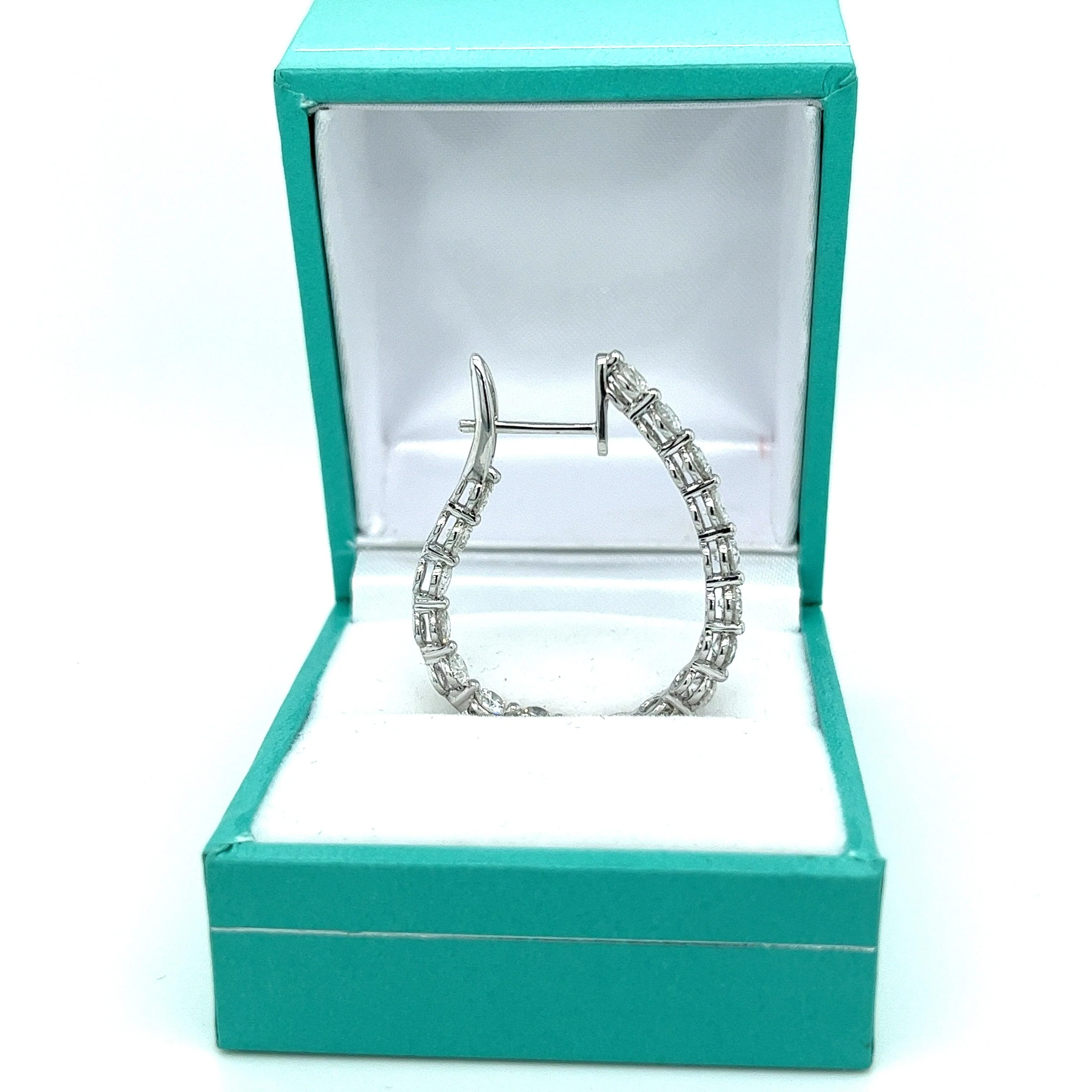 Inside Out Round Diamond Hoop Earrings | DR-34PCS-3.57CTW | SKU: ND1199-1 - Image 5