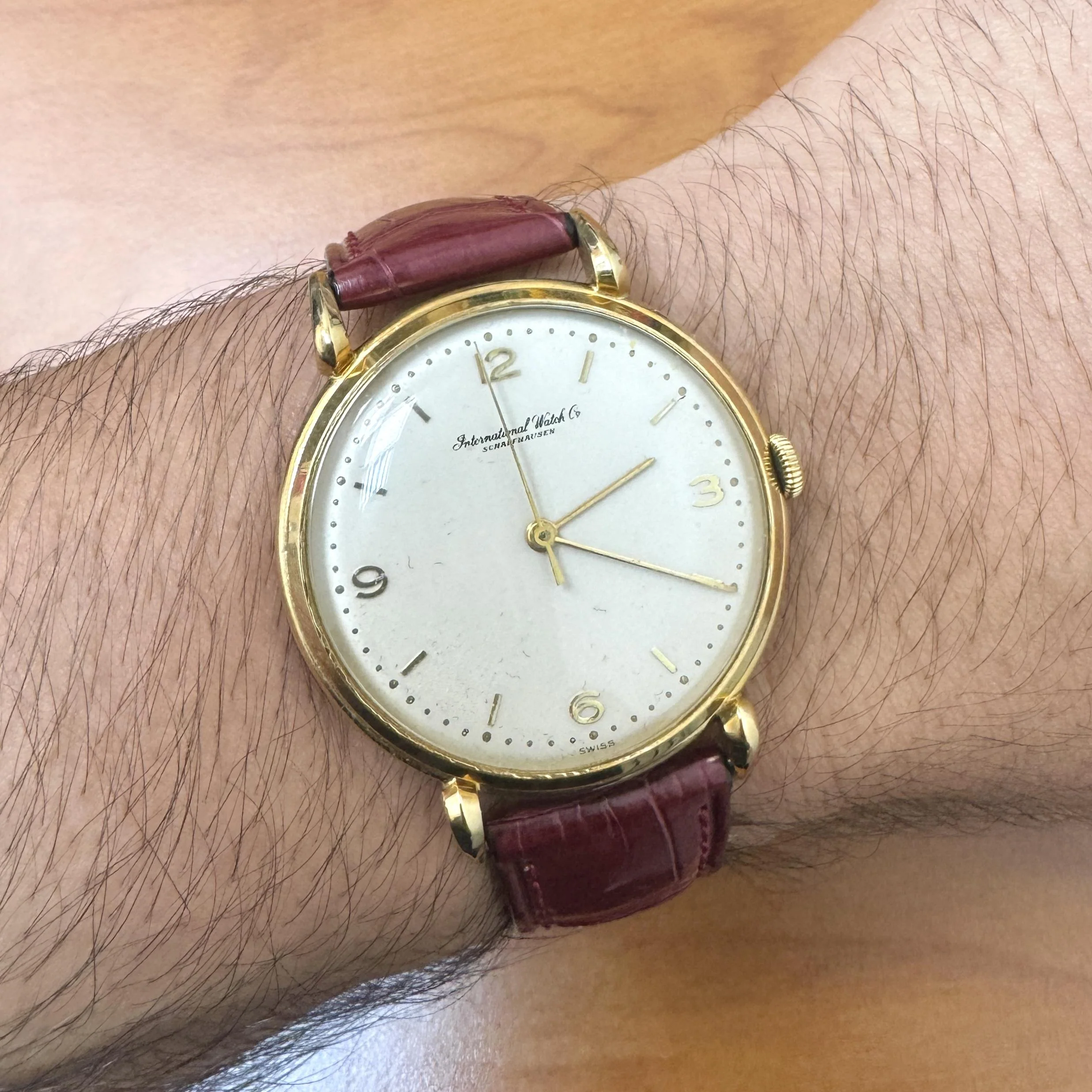 IWC Schaffhausen Manual 36mm 18K Gold Vintage Watch Circa 1940s - Image 6