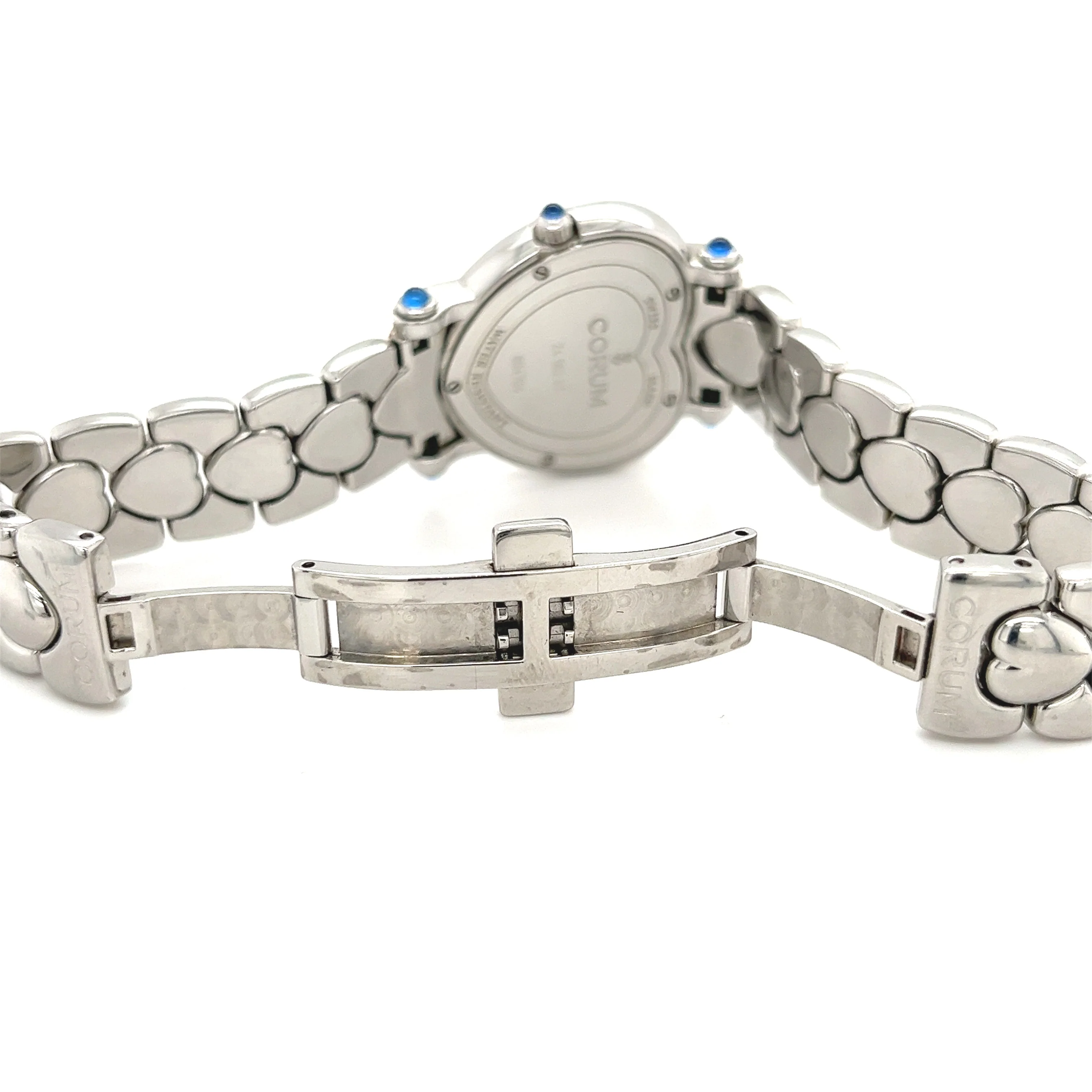 Ladies Corum Watch Mother of Pearl and Heart Shape Diamond Case - Image 5