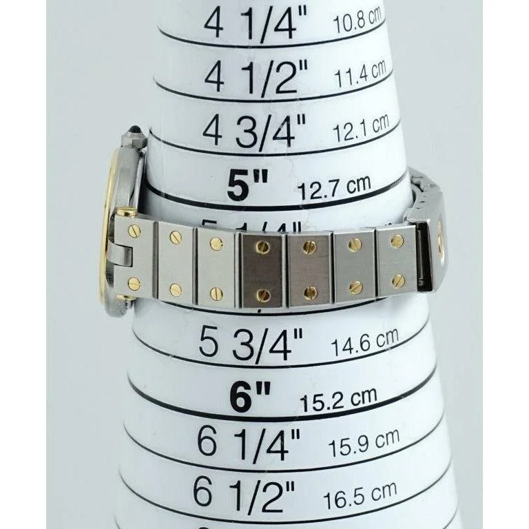 Lady's Cartier Santos Ronde quartz 27mm Two Tone Watch - Image 4