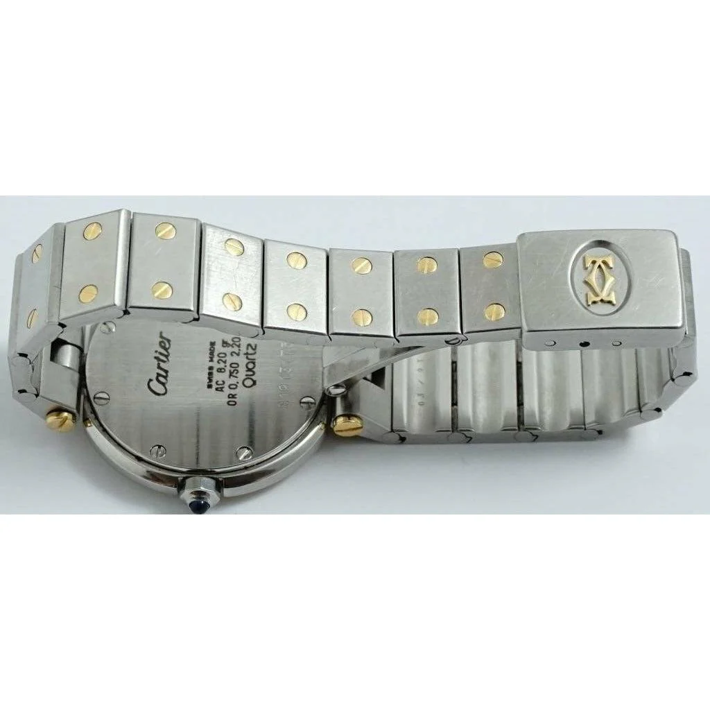 Lady's Cartier Santos Ronde quartz 27mm Two Tone Watch - Image 5