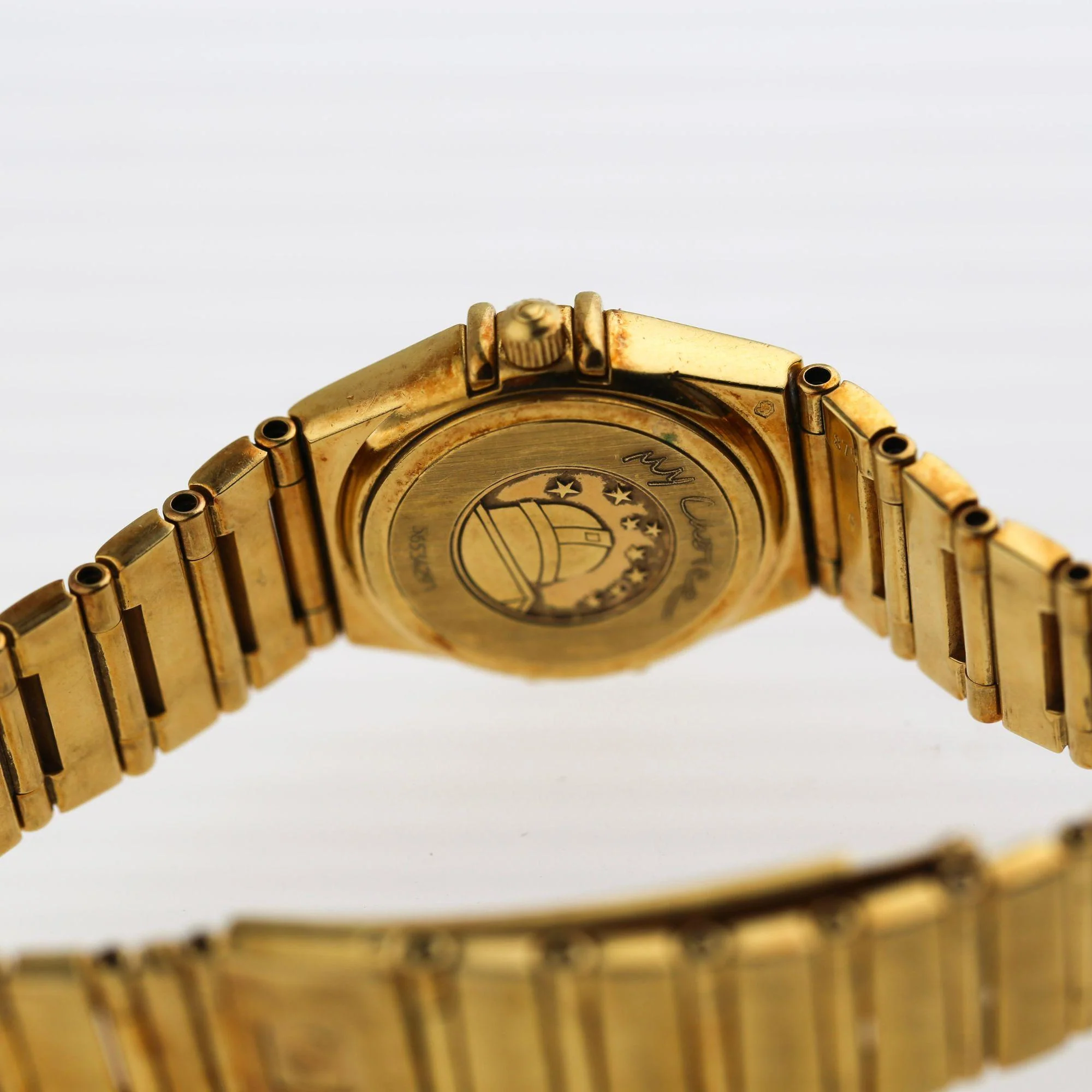 Omega Constellation My Choice 18K Gold Mother of Pearl Quartz Watch w Papers - Image 4