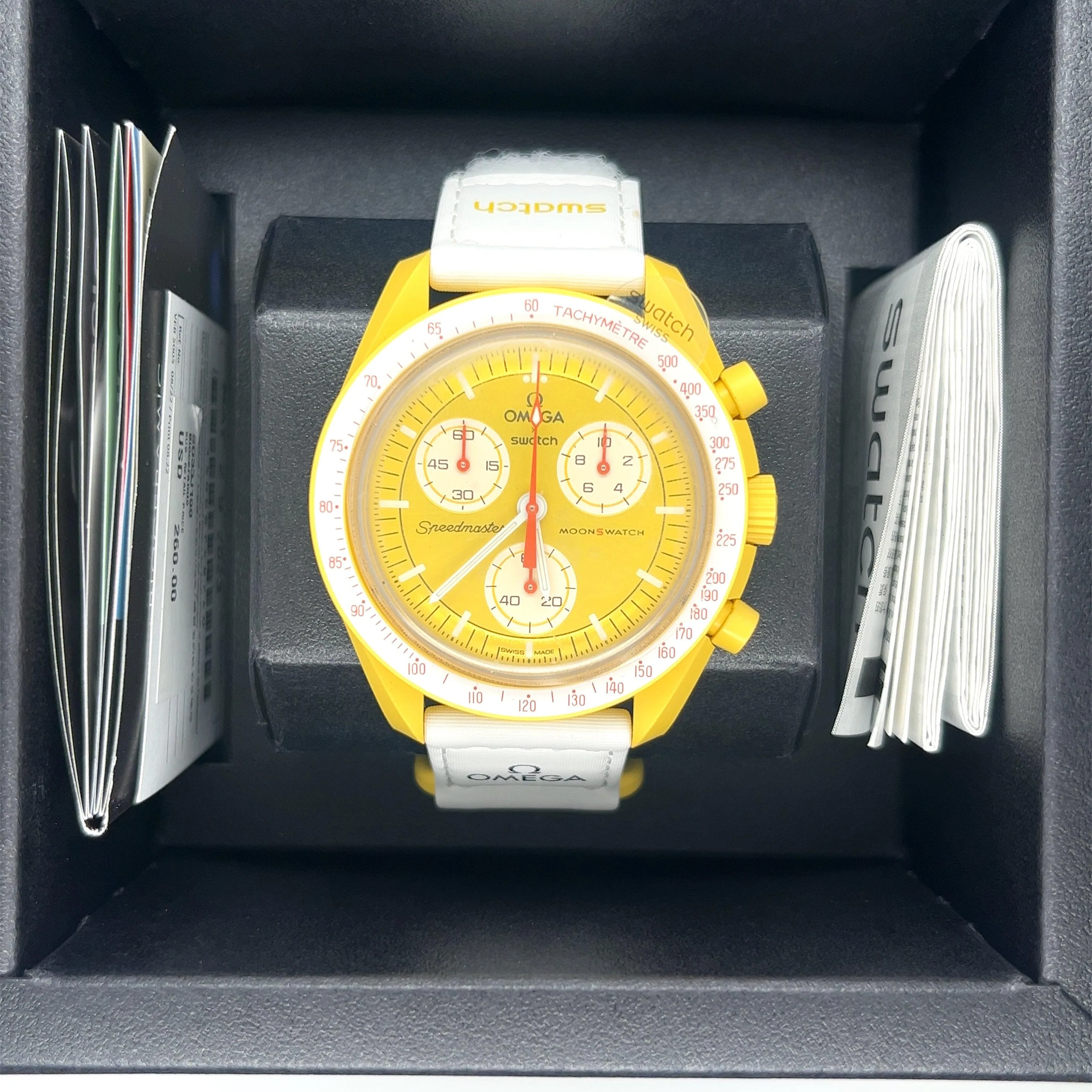 Omega Swatch Sunface Mission To The Sun Brand New Full Set With Receipt - Image 4