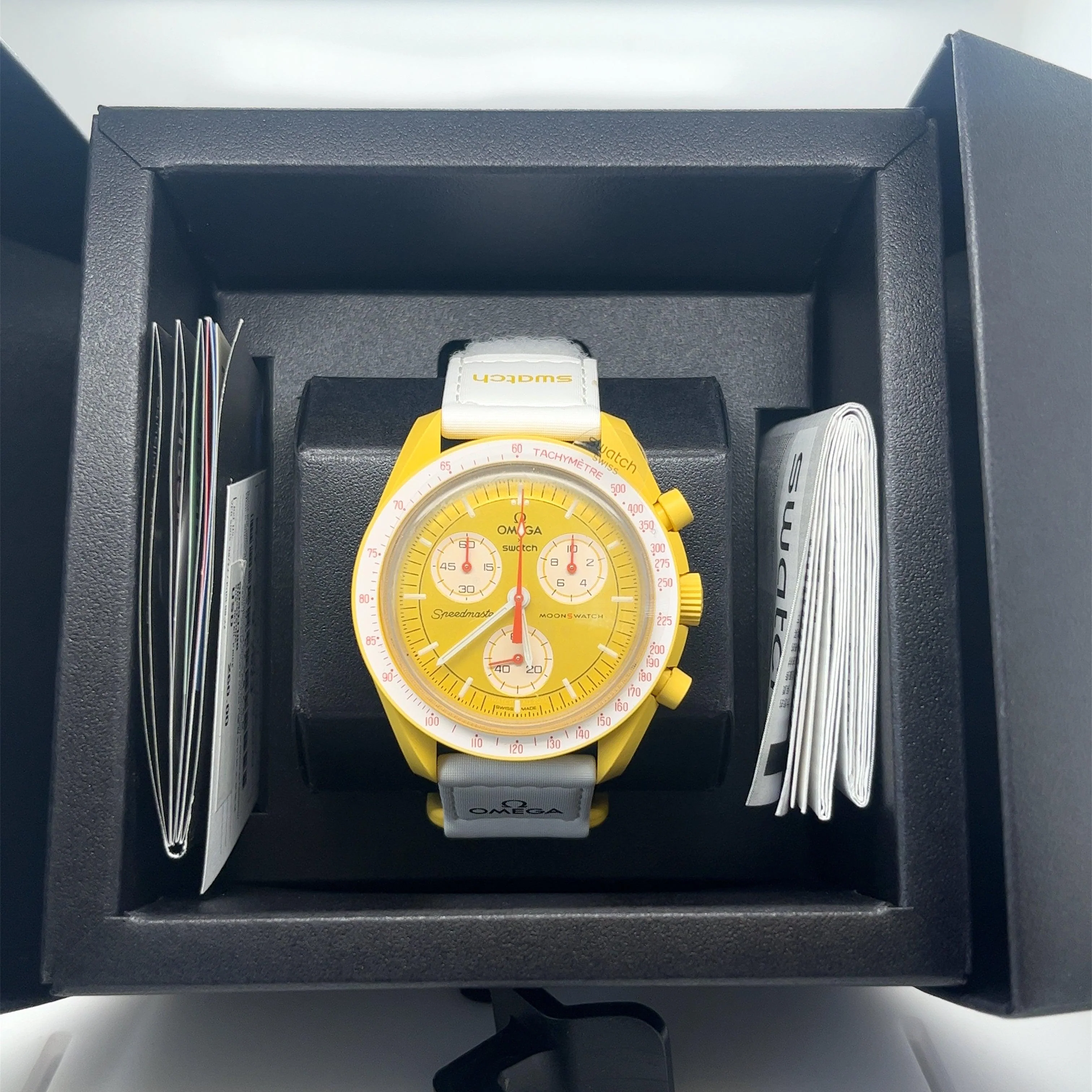 Omega Swatch Sunface Mission To The Sun Brand New Full Set With Receipt - Image 5