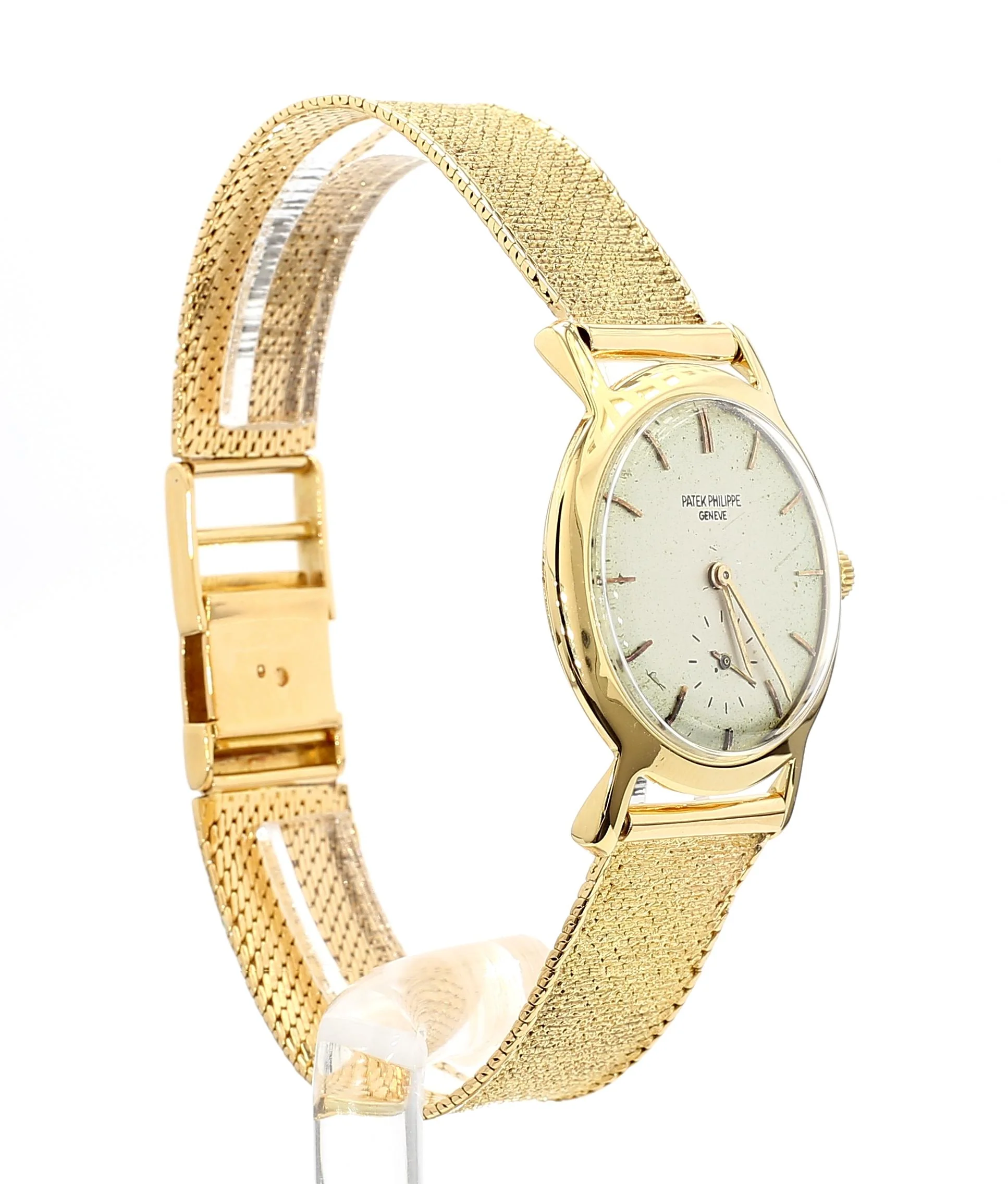 Patek Philippe Geneve Vintage 2506 Manual 18K Gold Mesh Bracelet Watch - Image 12