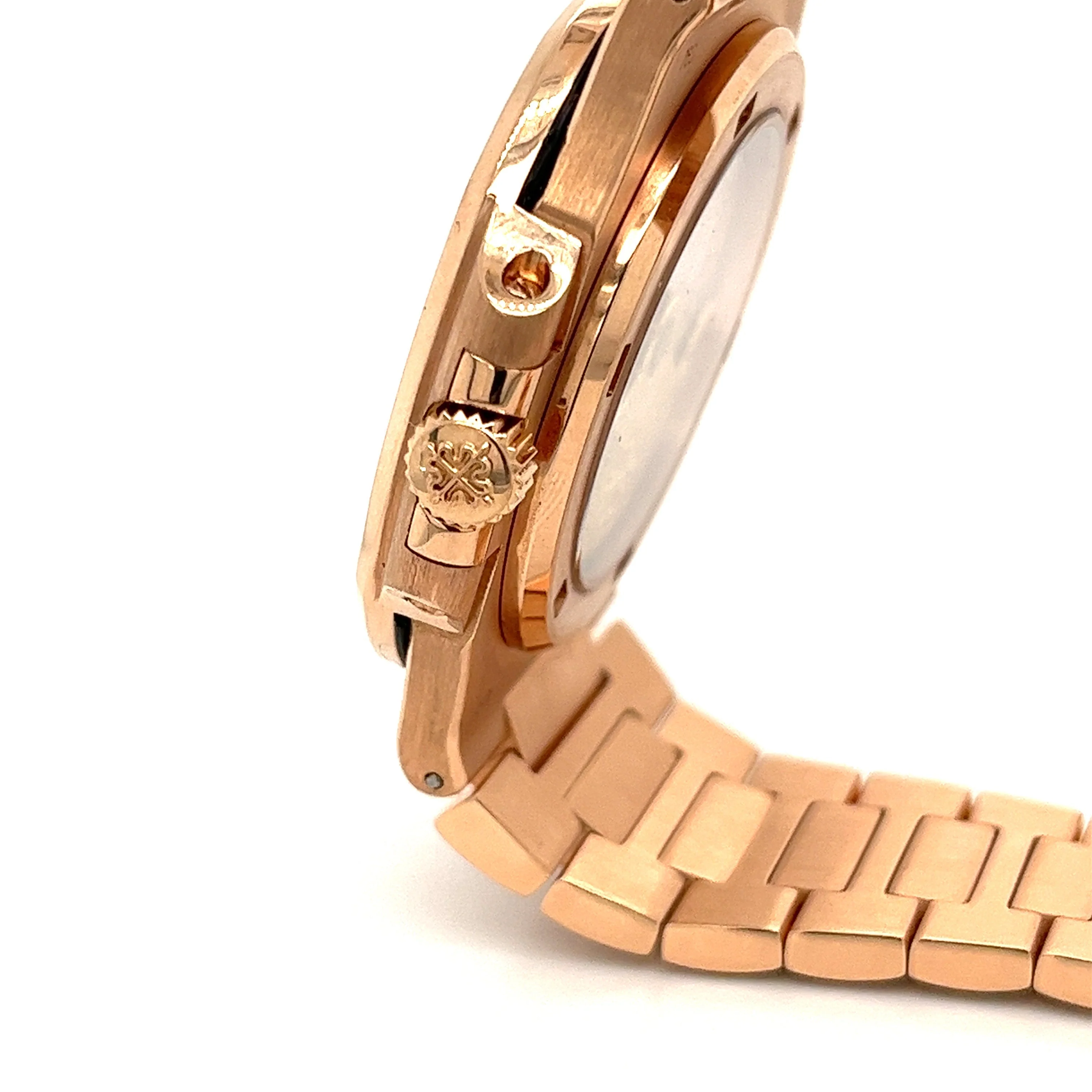 Patek Philippe Nautilus 41mm Automatic 315/190 & Diamond 18K Rose Gold Watch - Image 3