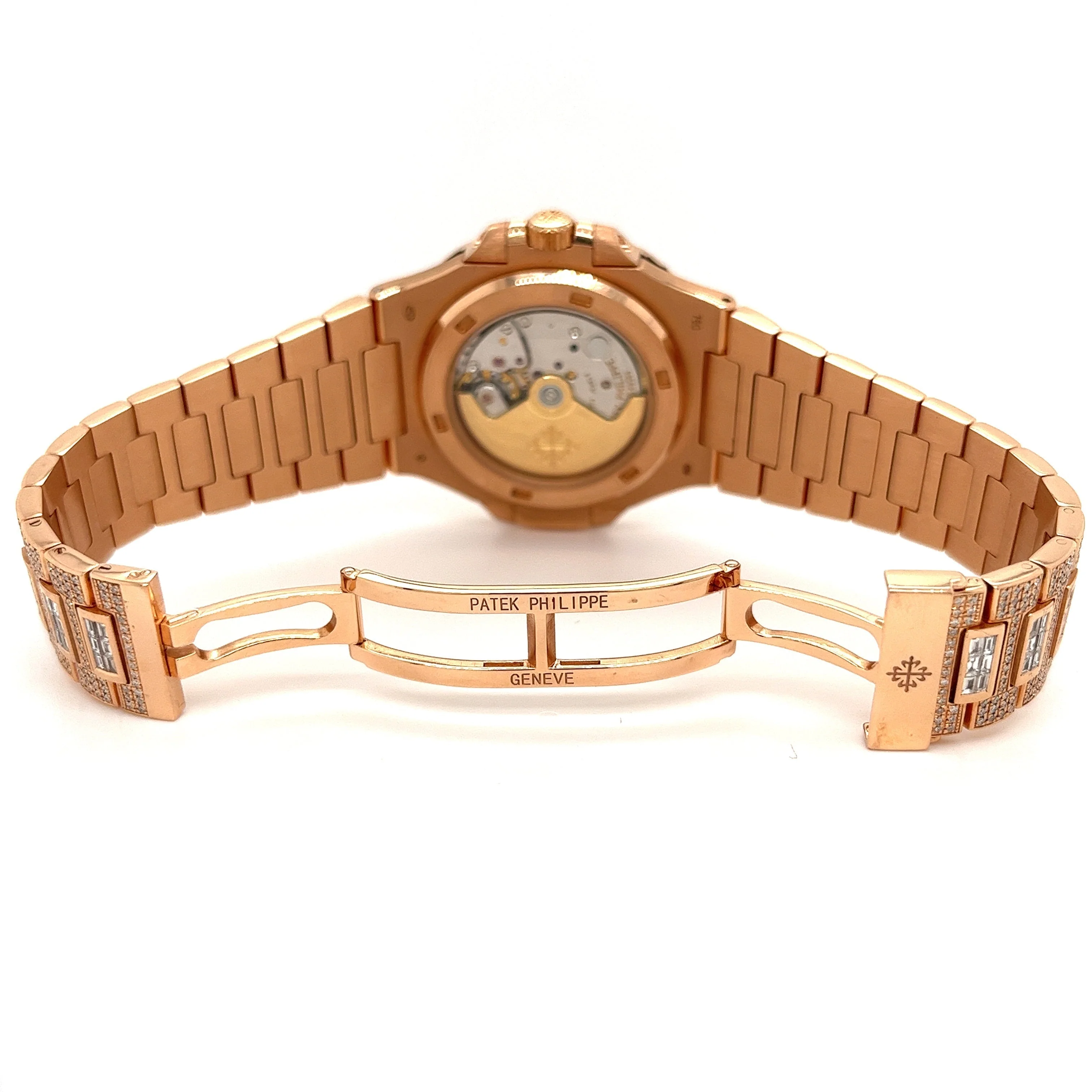Patek Philippe Nautilus 41mm Automatic 315/190 & Diamond 18K Rose Gold Watch - Image 4