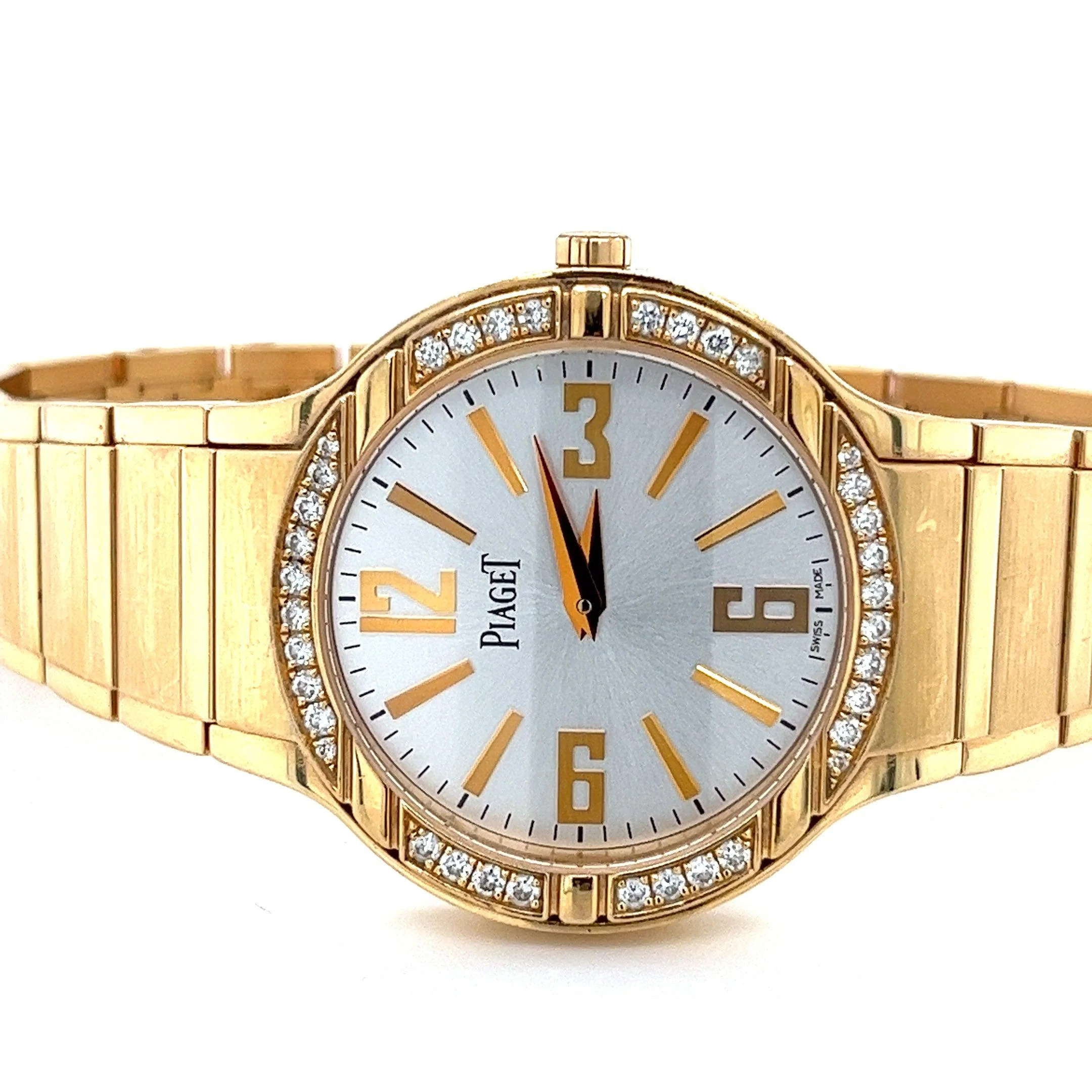 Piaget Polo Ladies 32mm Watch in 18K Yellow Gold With Diamond Bezel and Piaget Papers - Image 3