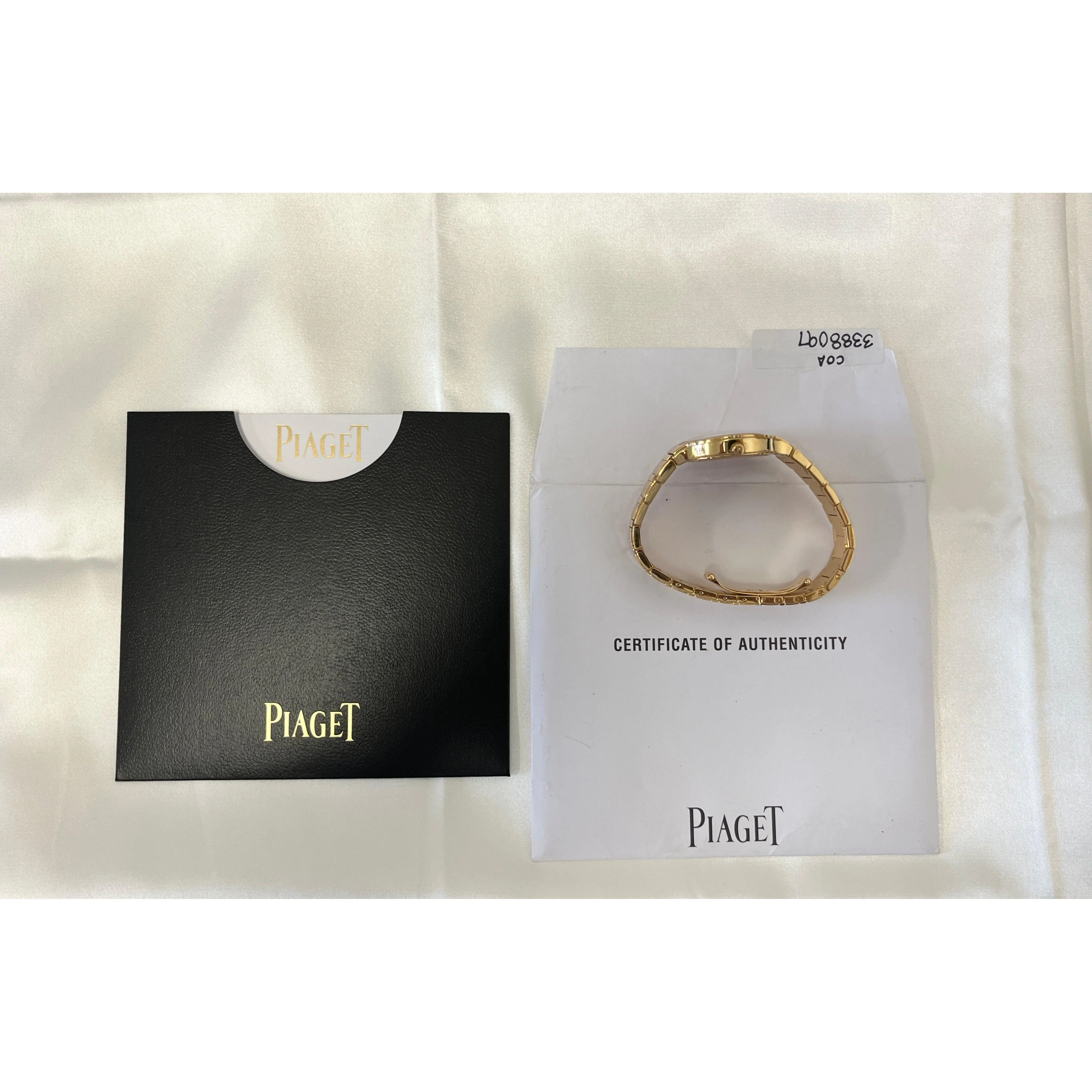 Piaget Polo Ladies 32mm Watch in 18K Yellow Gold With Diamond Bezel and Piaget Papers - Image 6