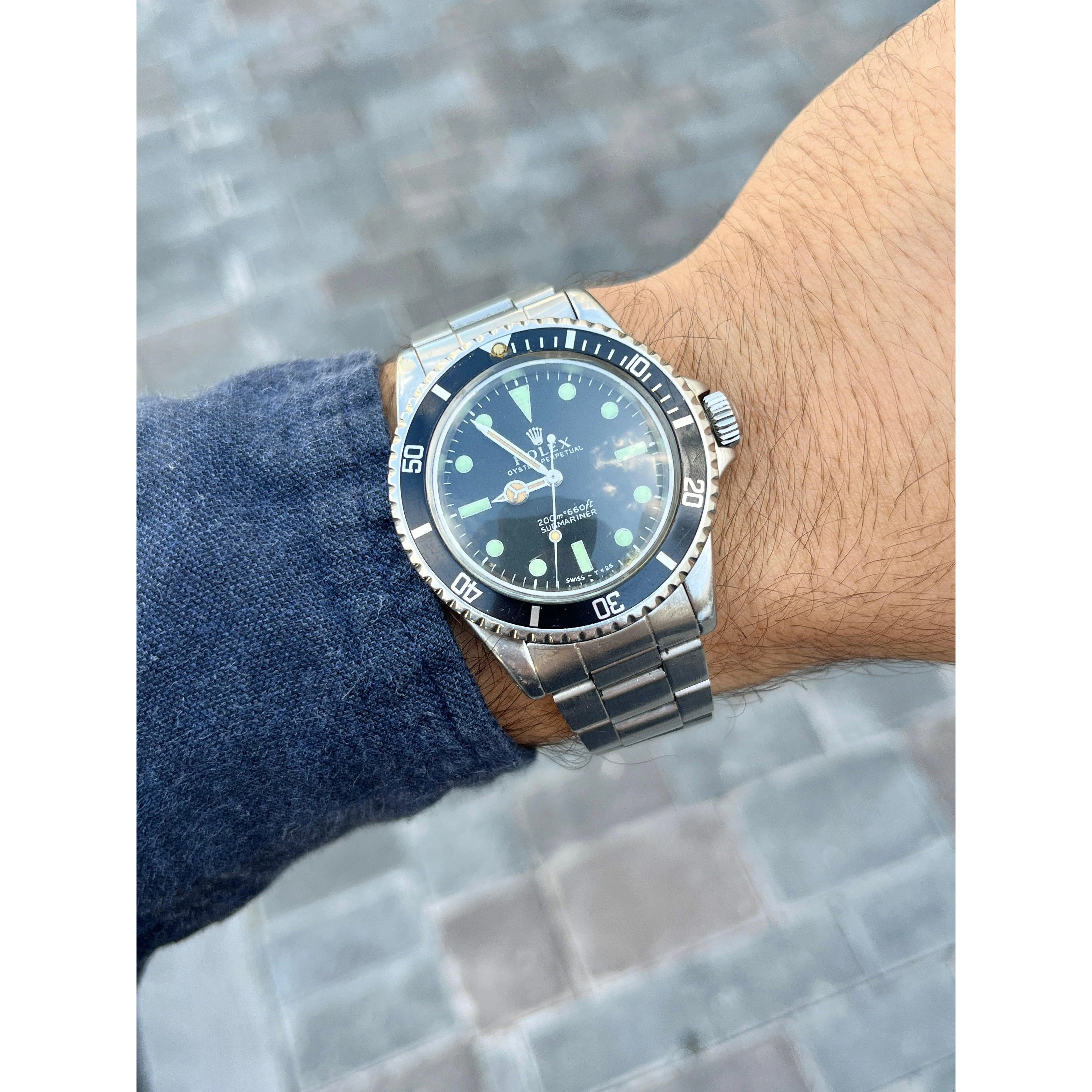Pre-Owned 1964 ROLEX SUBMARINER 5513 "BART SIMPSON" 40mm Steel - Image 9