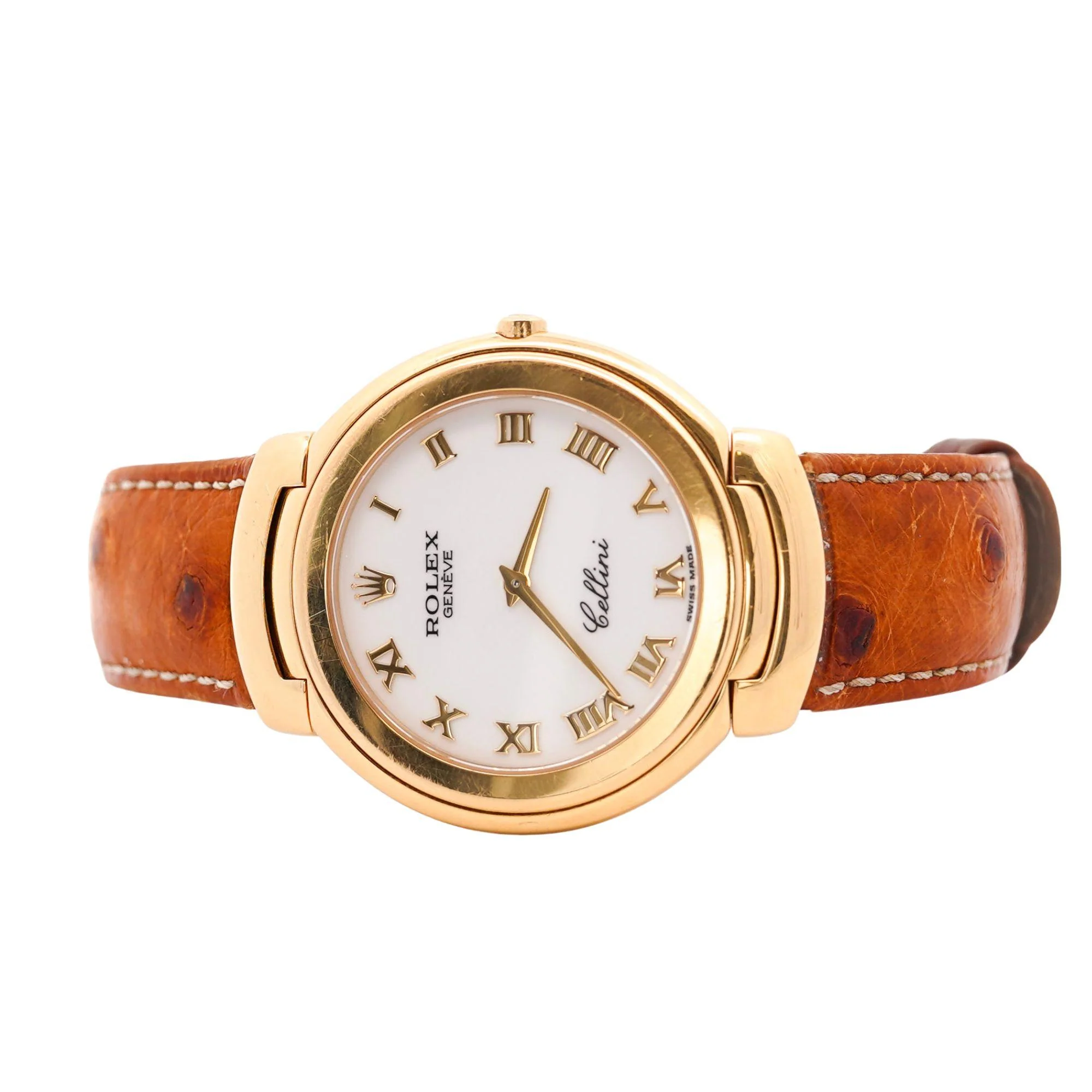 Rolex Cellini 18K Gold 37mm 6623 On Leather Watch Box and Papers - Image 6