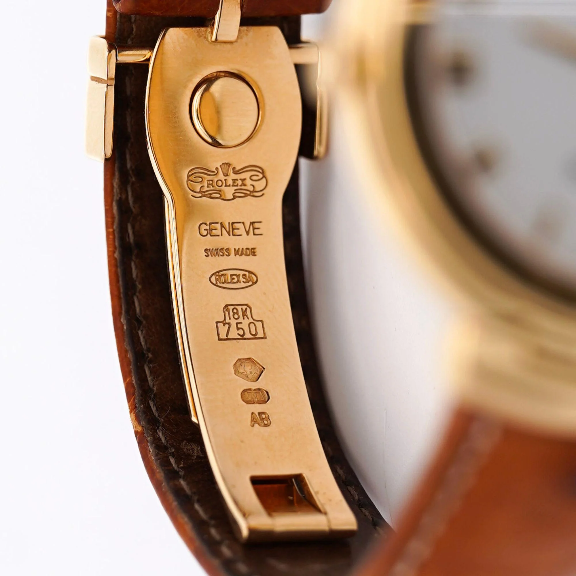 Rolex Cellini 18K Gold 37mm 6623 On Leather Watch Box and Papers - Image 7