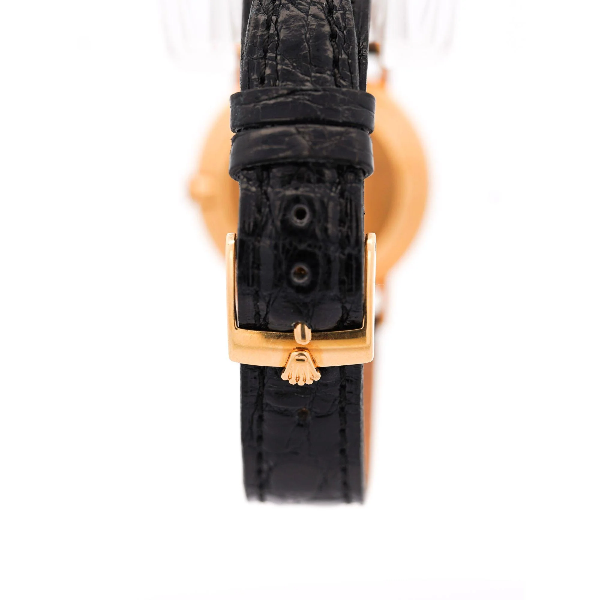 Rolex Cellini Ivory Jubilee 32mm Dial 18K Gold On Leather Watch - Image 7