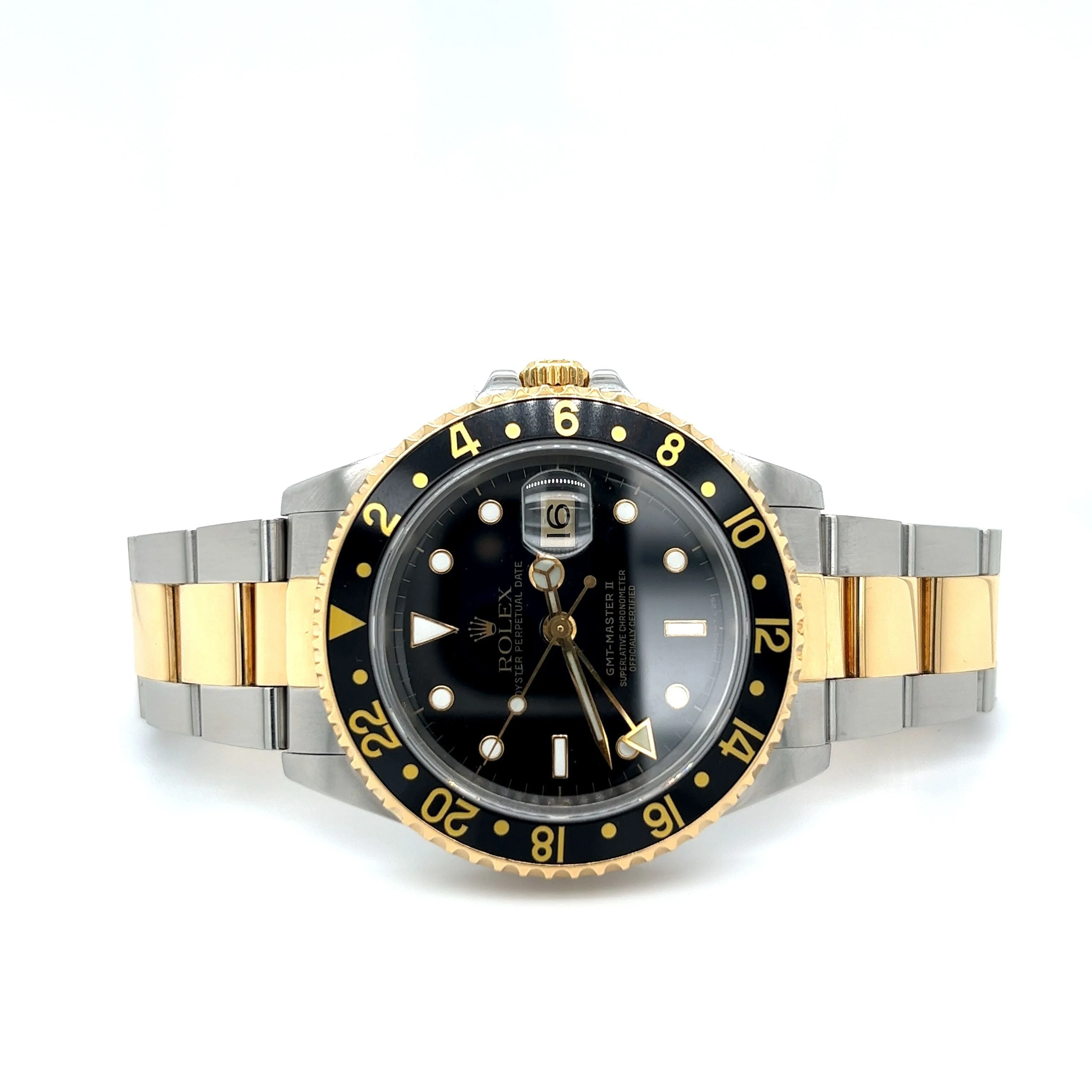 Rolex GMT-II Black Dial 40MM In 2-Tone With Oyster Bracelet Ref. 116713LN - Image 3