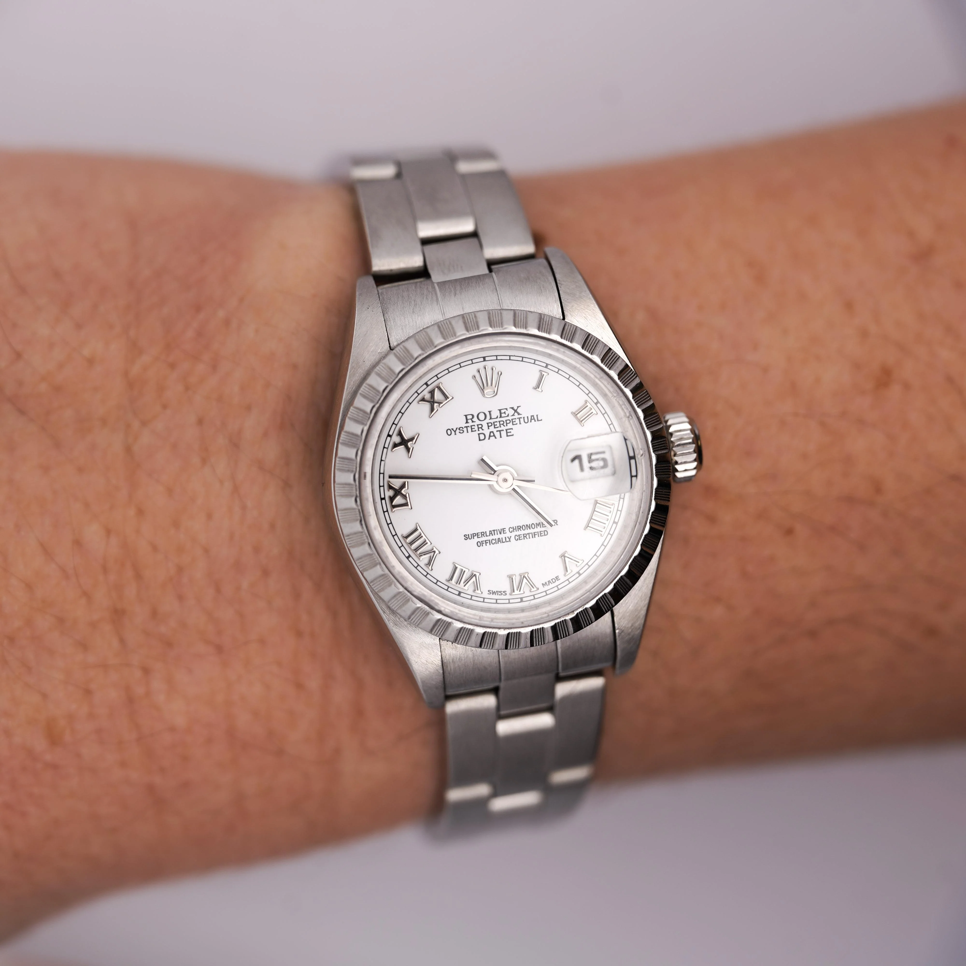 Rolex Lady Date 79240 24mm White Dial Oyster Watch Box & Papers - Image 2