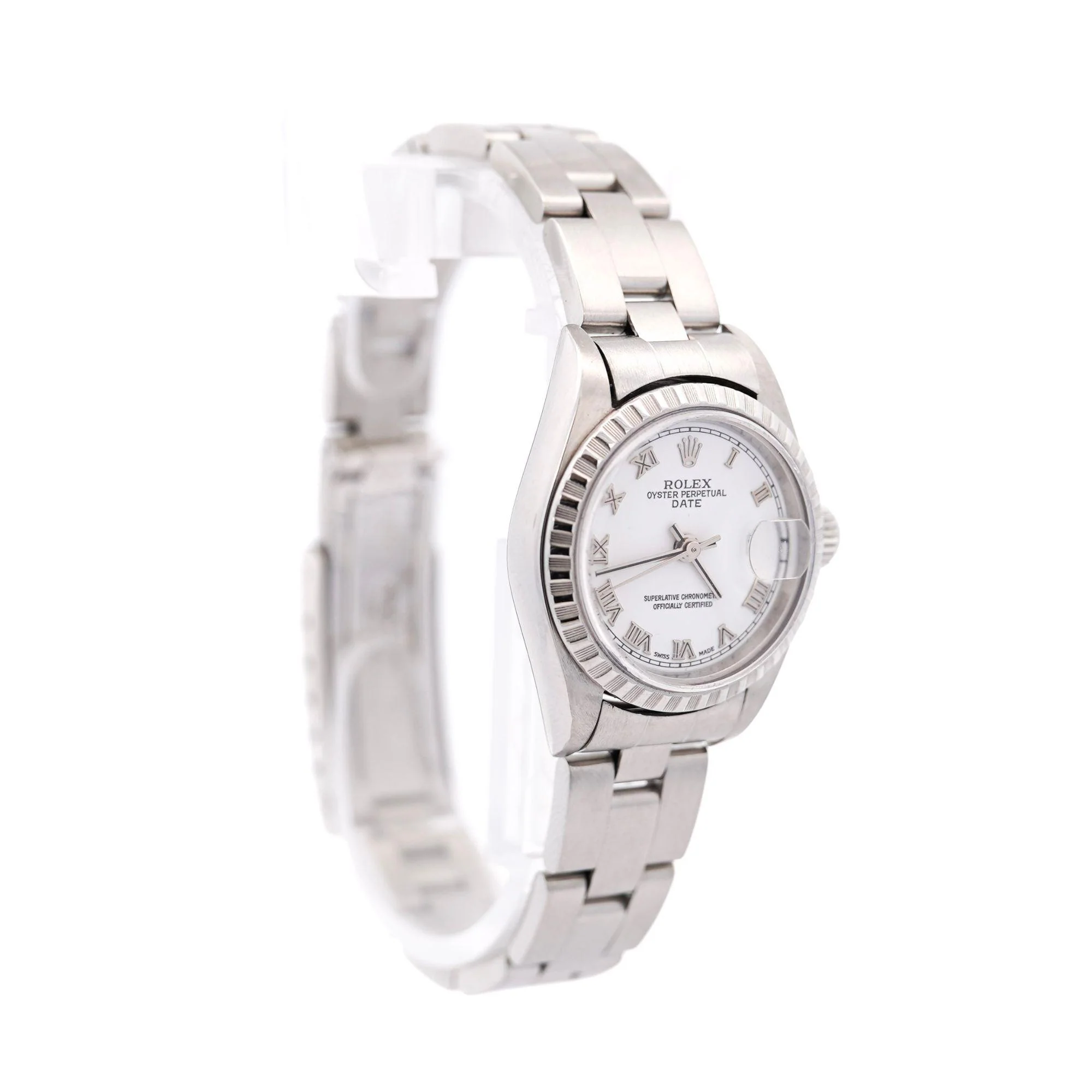 Rolex Lady Date 79240 24mm White Dial Oyster Watch Box & Papers - Image 3