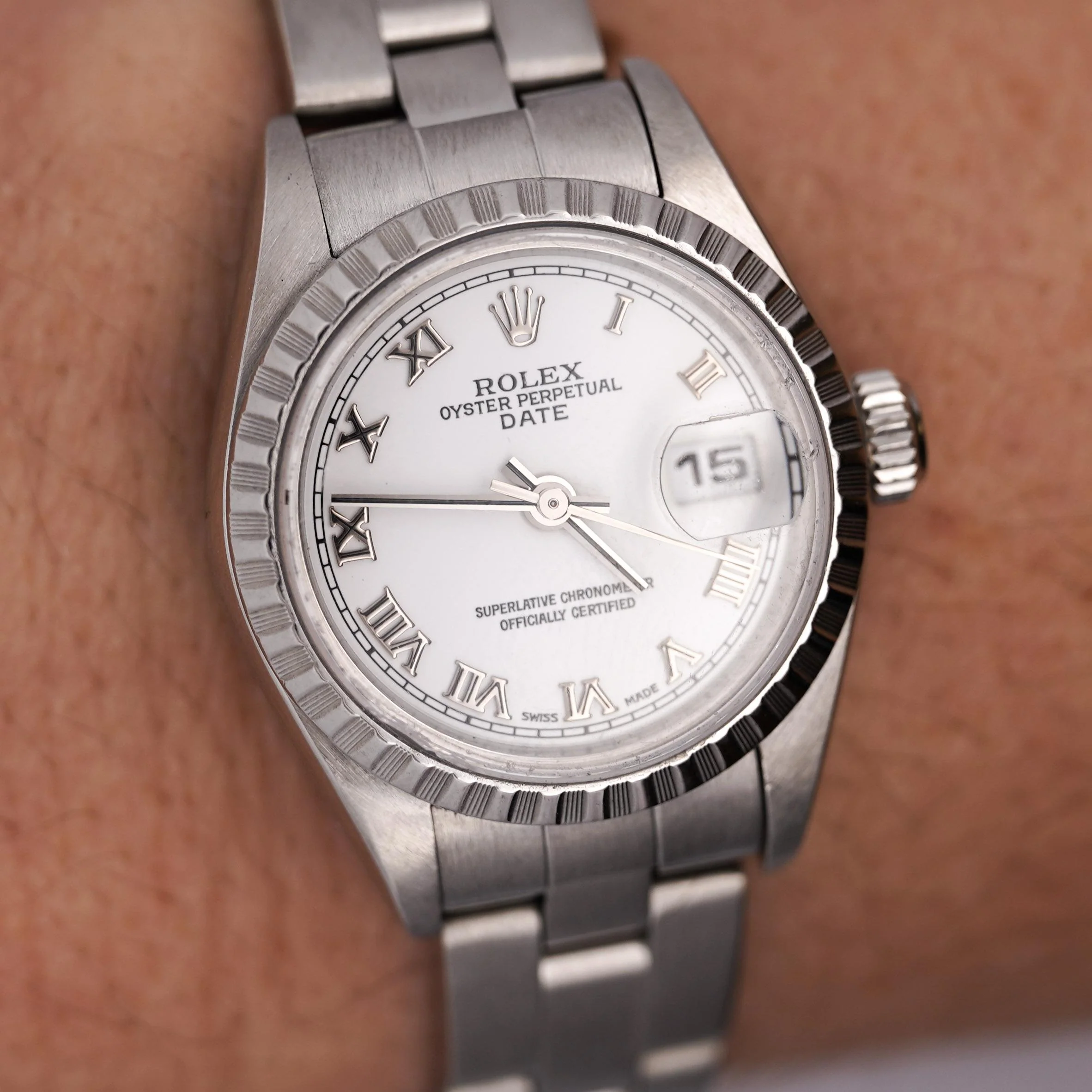 Rolex Lady Date 79240 24mm White Dial Oyster Watch Box & Papers - Image 7