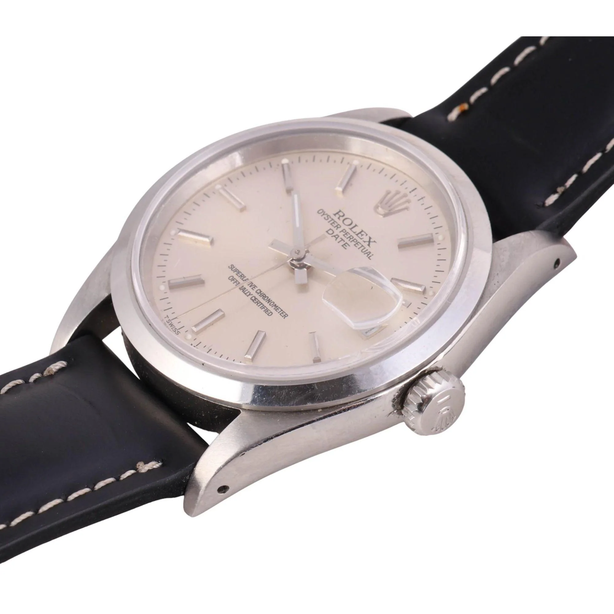 Rolex Oyster Date 15200 Automatic Watch Stainless Steel Silver Dial Strap - Image 2