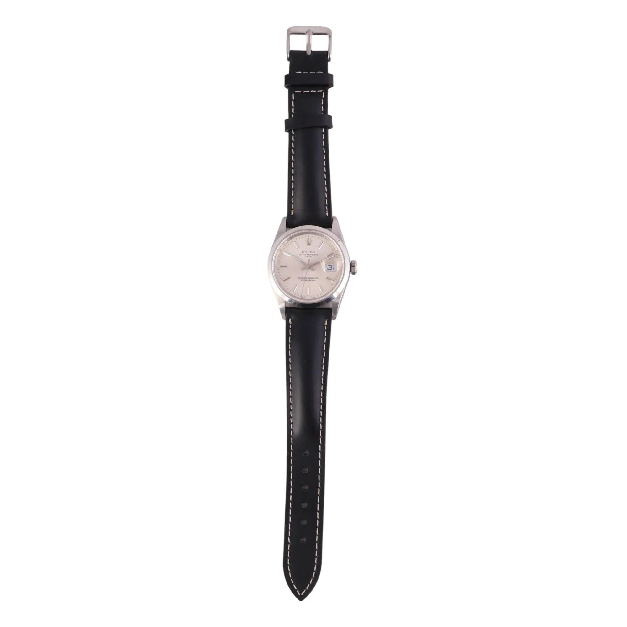 Rolex Oyster Date 15200 Automatic Watch Stainless Steel Silver Dial Strap - Image 6
